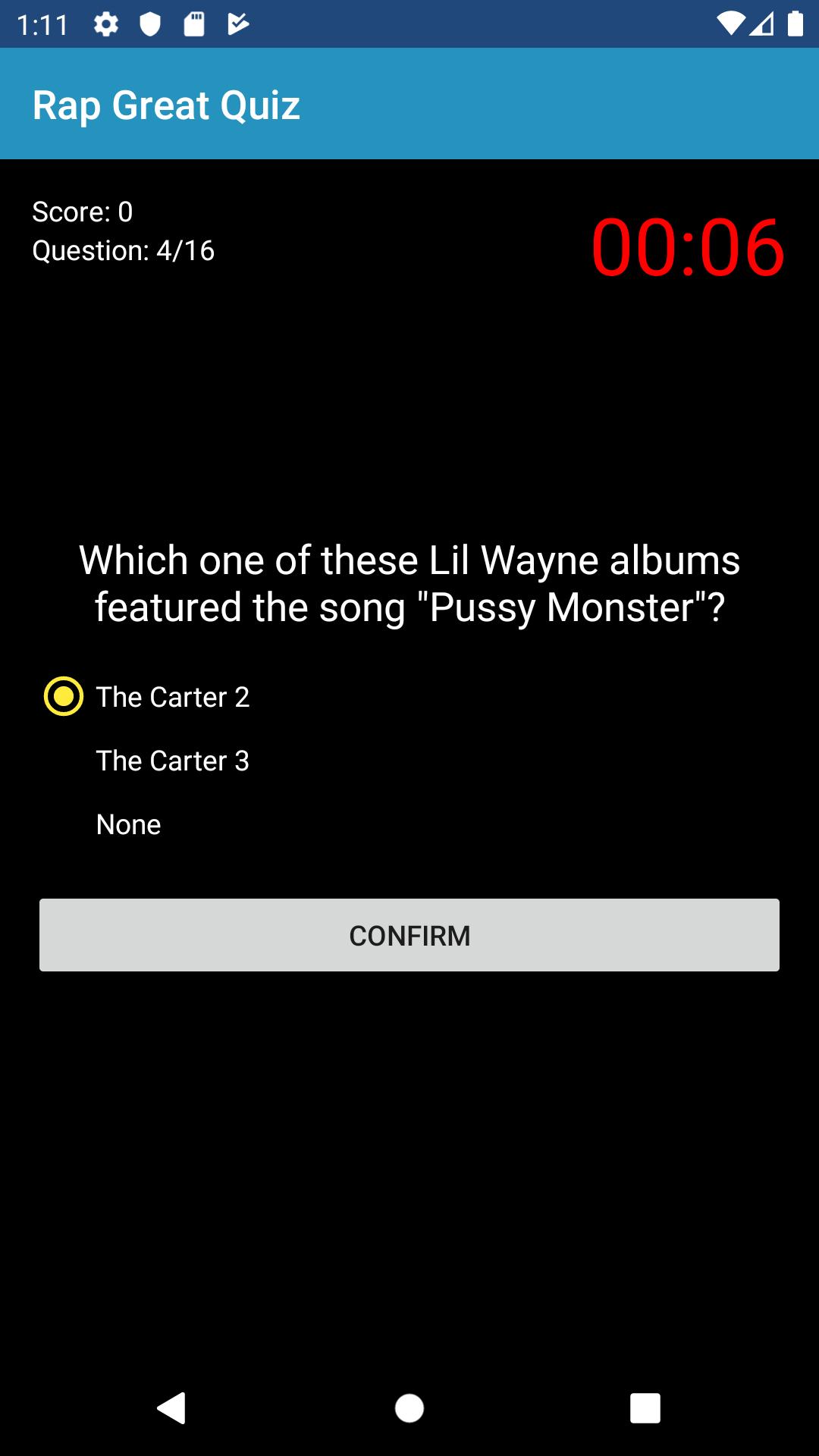 Rap Great Quiz 1.2 Screenshot 2