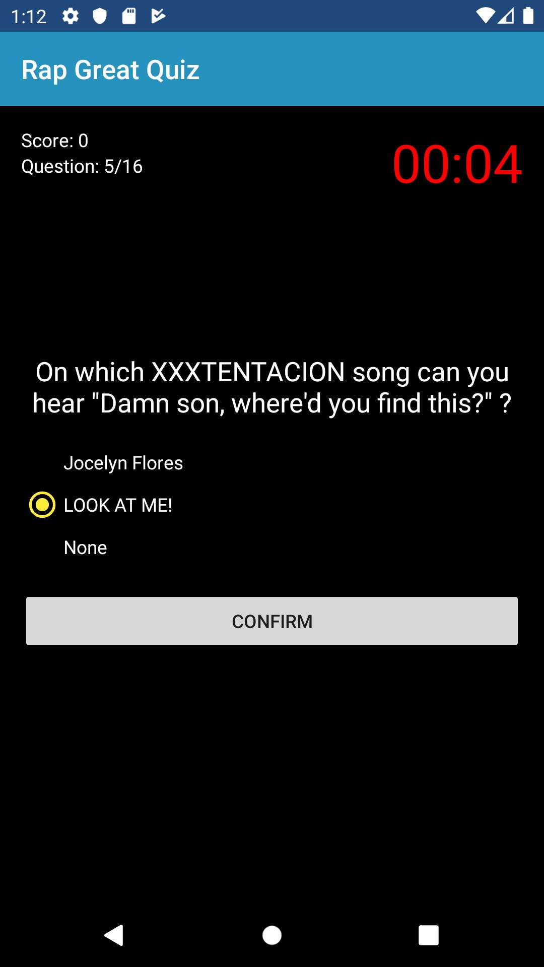 Rap Great Quiz 1.2 Screenshot 3