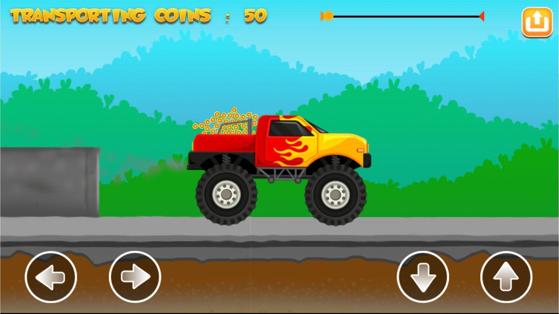 Coins Transporter Monster Truck 1.0.1 Screenshot 1