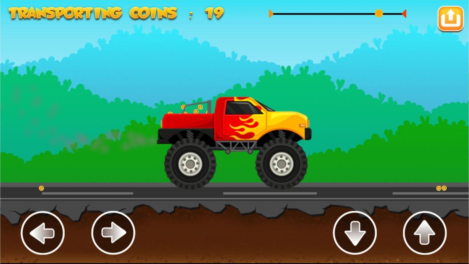 Coins Transporter Monster Truck 1.0.1 Screenshot 5