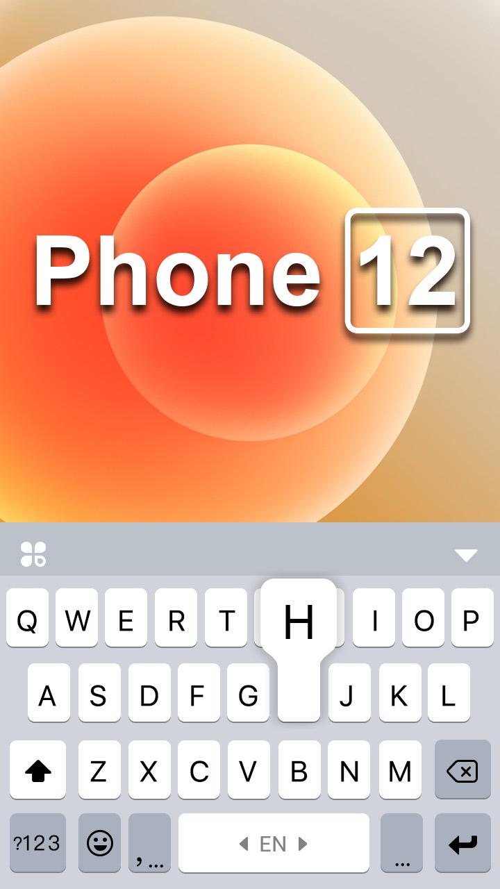 Phone 12 Keyboard Background 1.0 Screenshot 5
