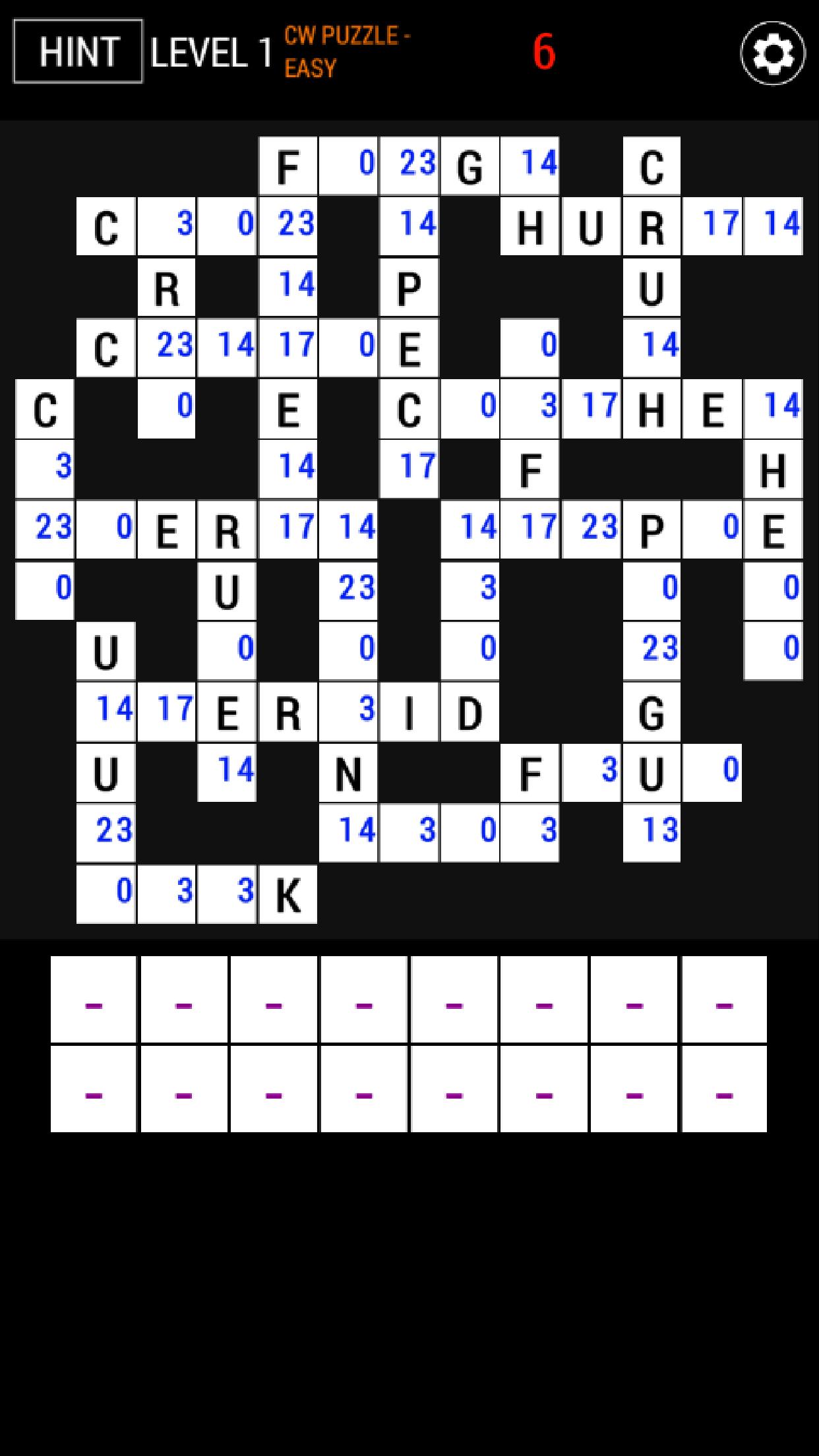 Codeword Puzzle 1.1.3 Screenshot 1
