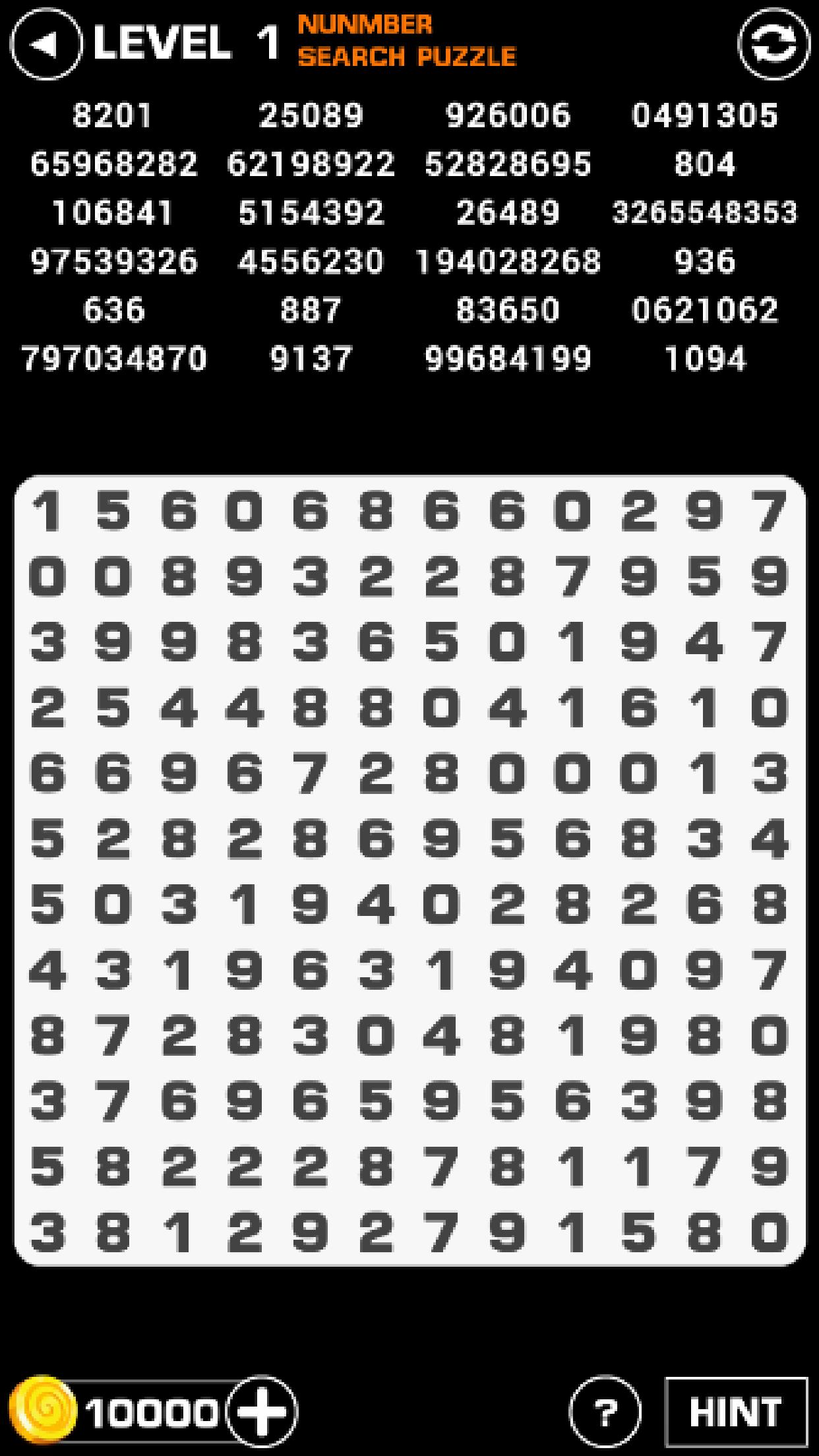 Number Search Puzzle : Game Of Numbers 1.0.2 Screenshot 1