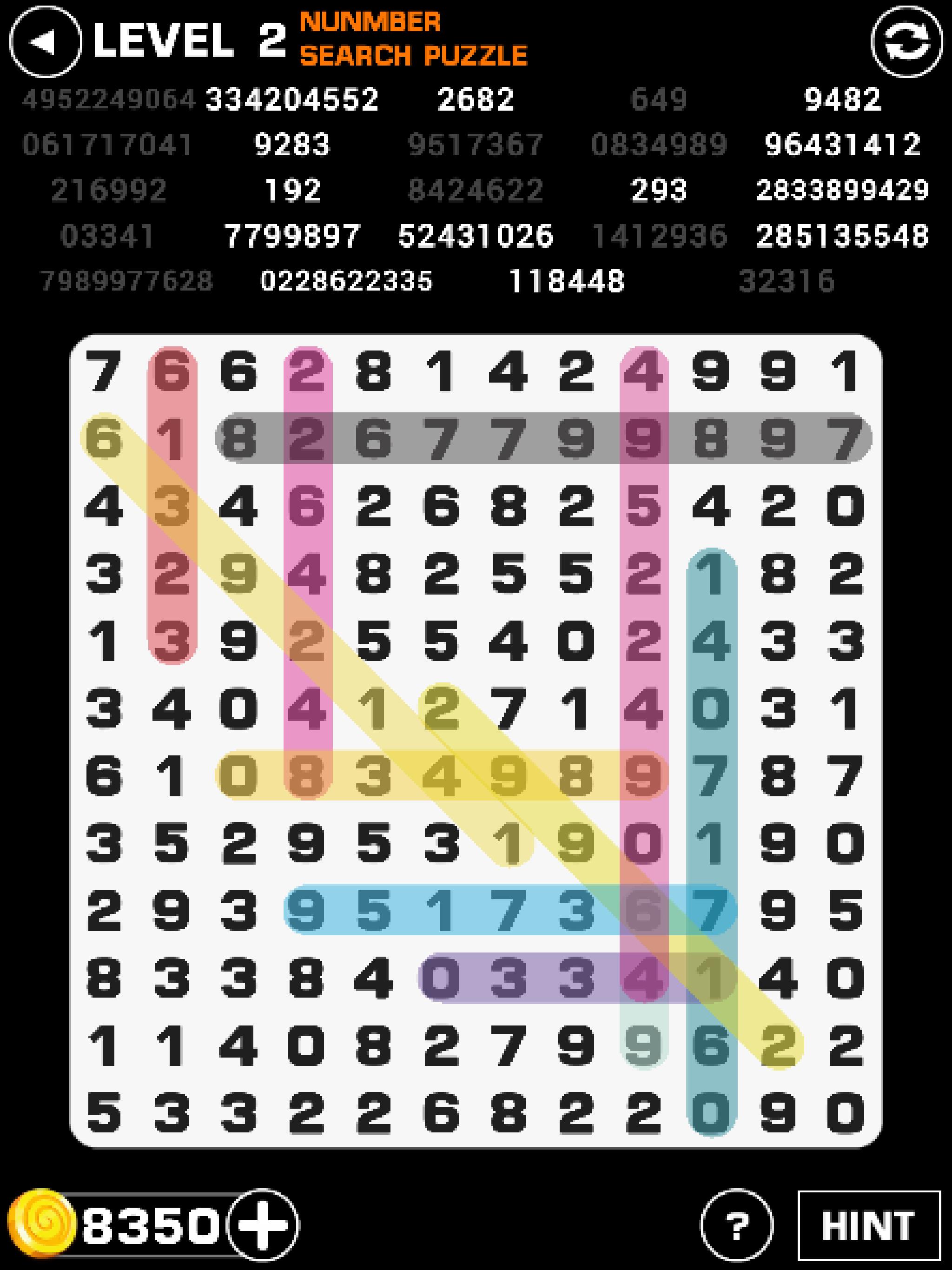 Number Search Puzzle : Game Of Numbers 1.0.2 Screenshot 10