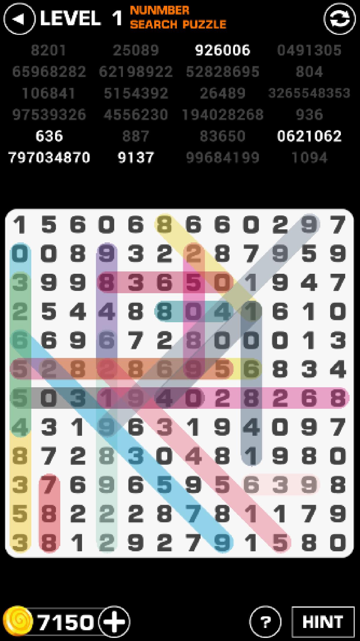 Number Search Puzzle : Game Of Numbers 1.0.2 Screenshot 3