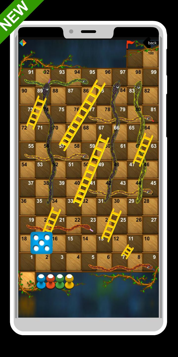 Snakes and Ladders wooden board game 2021 2.4 Screenshot 1