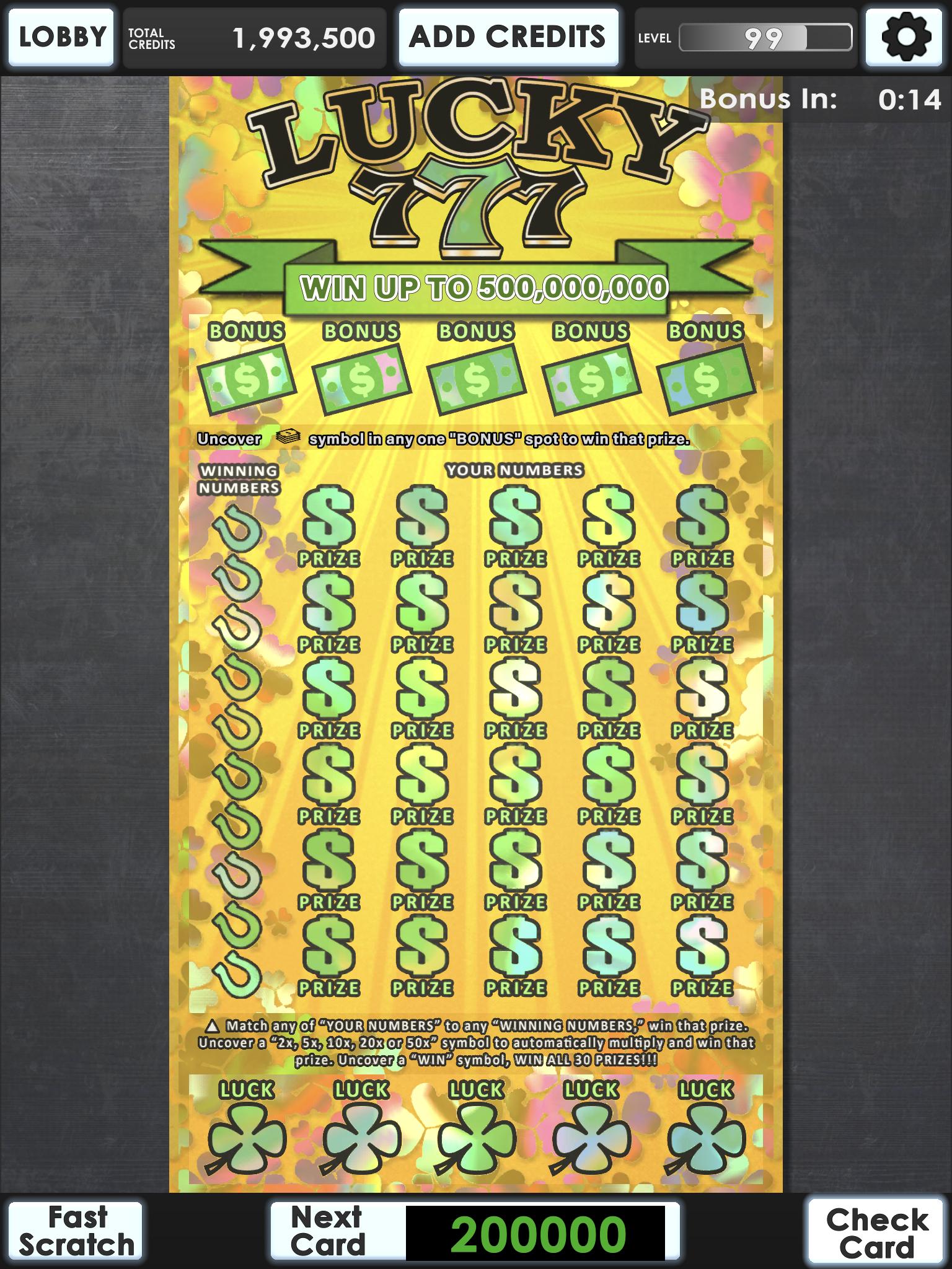 Lucky Lottery Scratchers 1.0.2 Screenshot 10