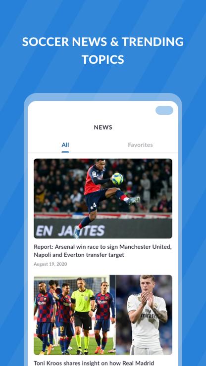 Live Soccer TV Scores, Stats, Streaming TV Guide 5.1.7 Screenshot 6