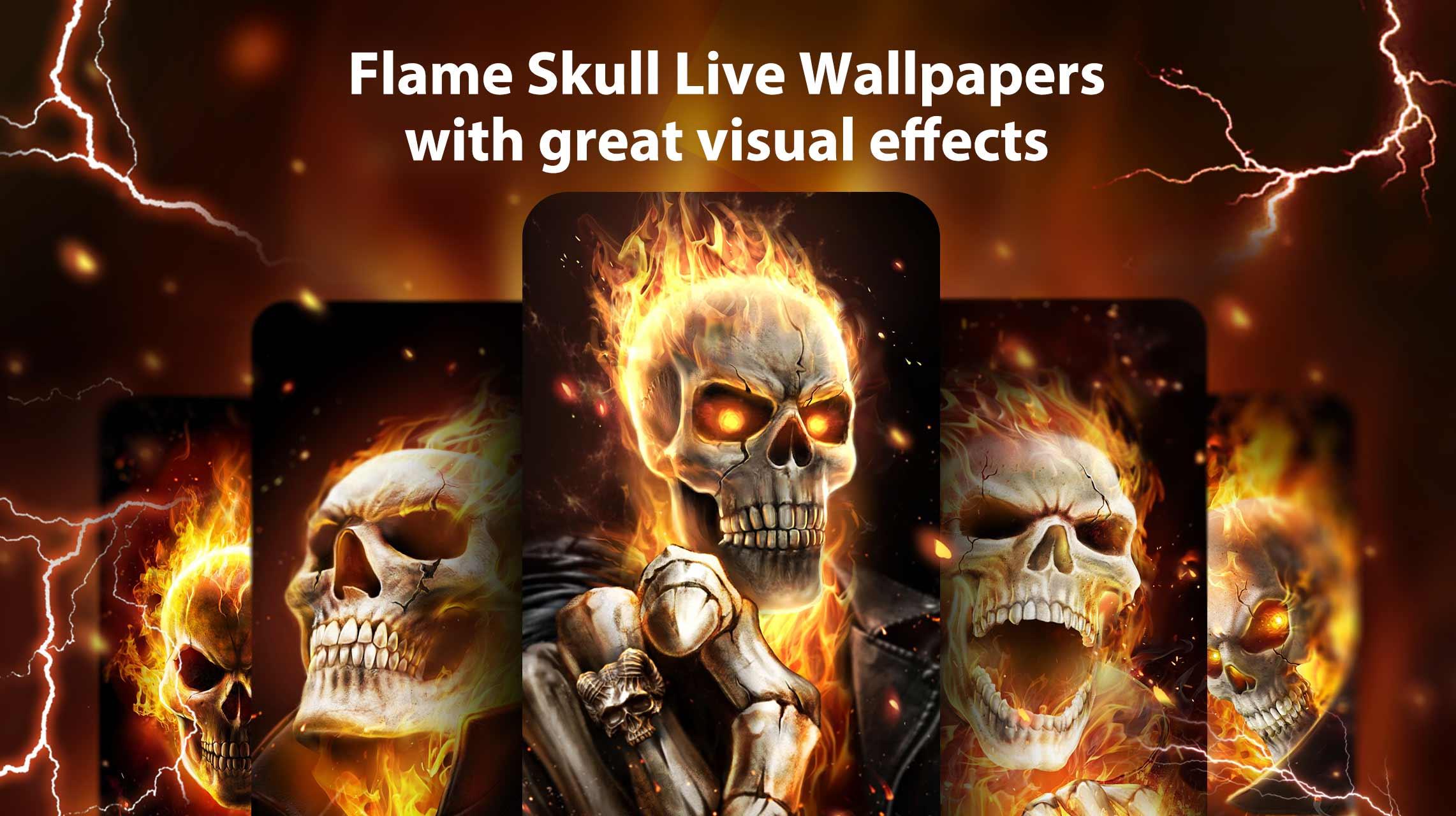 Flame Skull Live Wallpaper 1.1.7 Screenshot 2