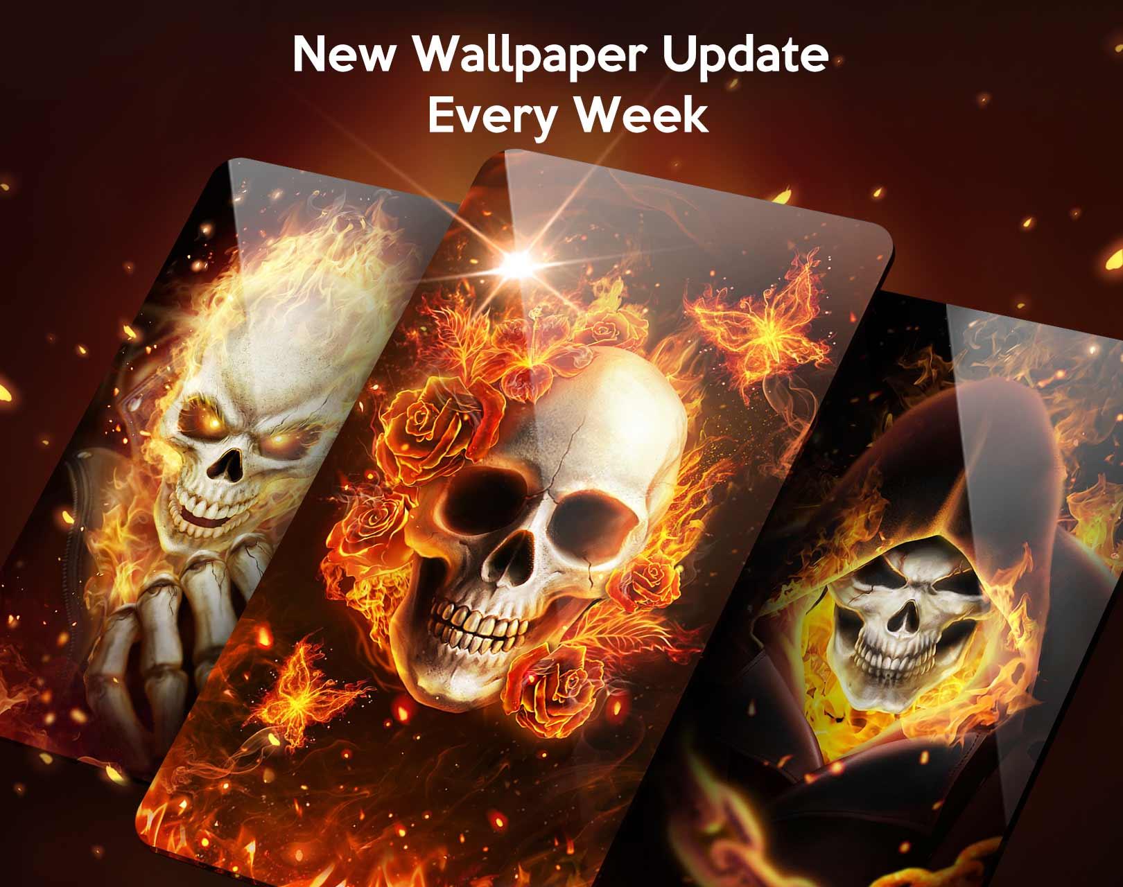 Flame Skull Live Wallpaper 1.1.7 Screenshot 3