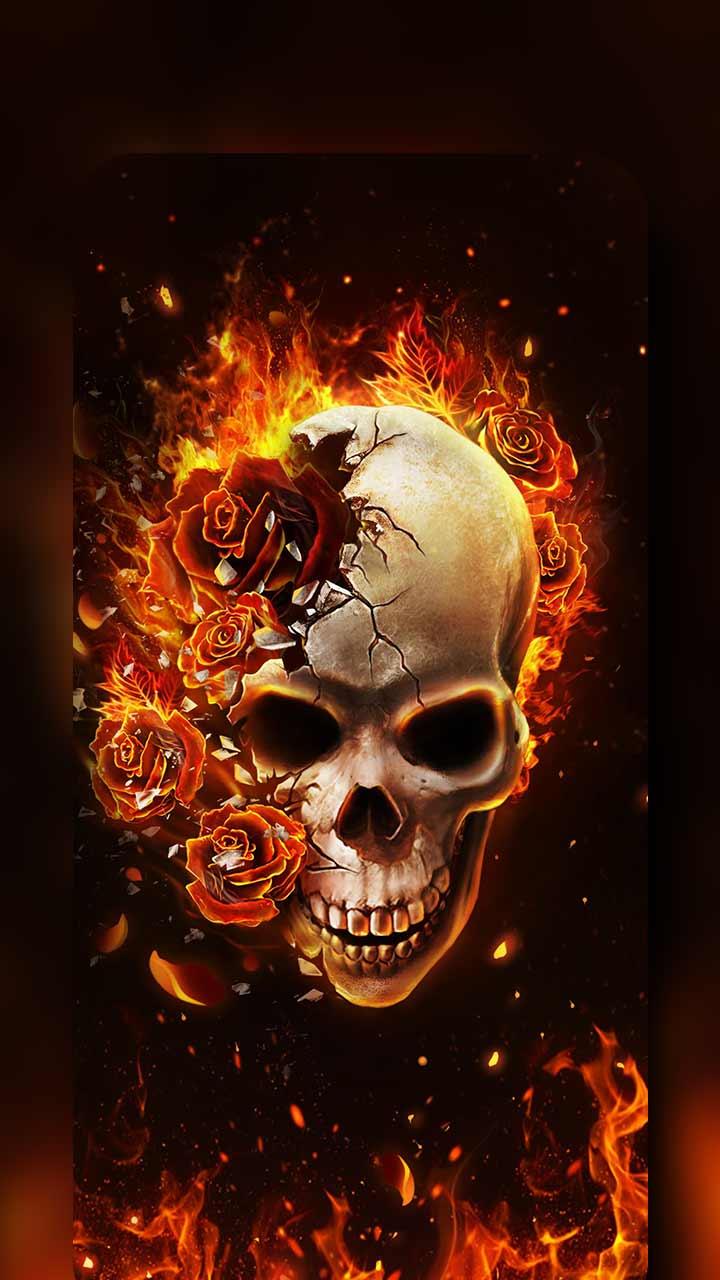 Flame Skull Live Wallpaper 1.1.7 Screenshot 4