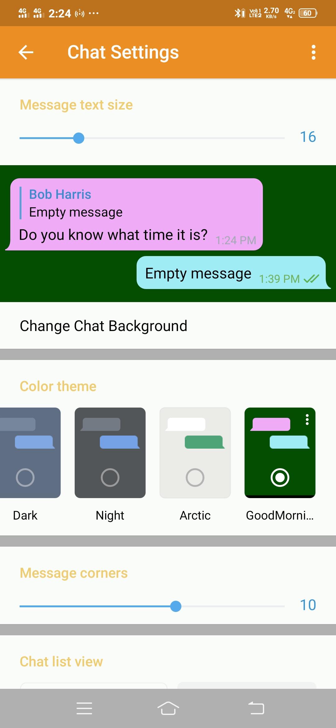 GoodMorning Messenger - New Telegram 1.0.25 Screenshot 2