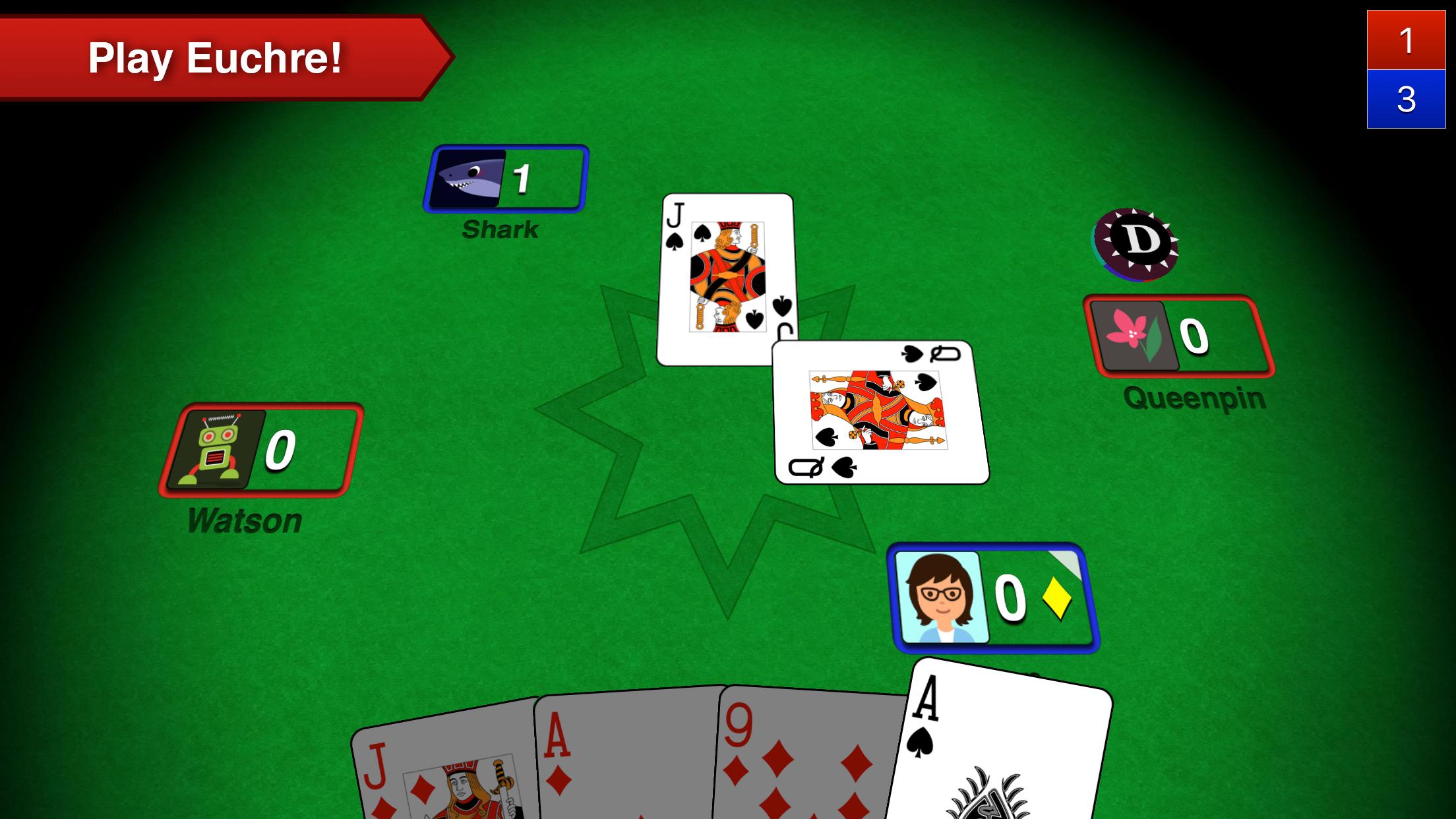 Euchre 3D 5.6 Screenshot 1