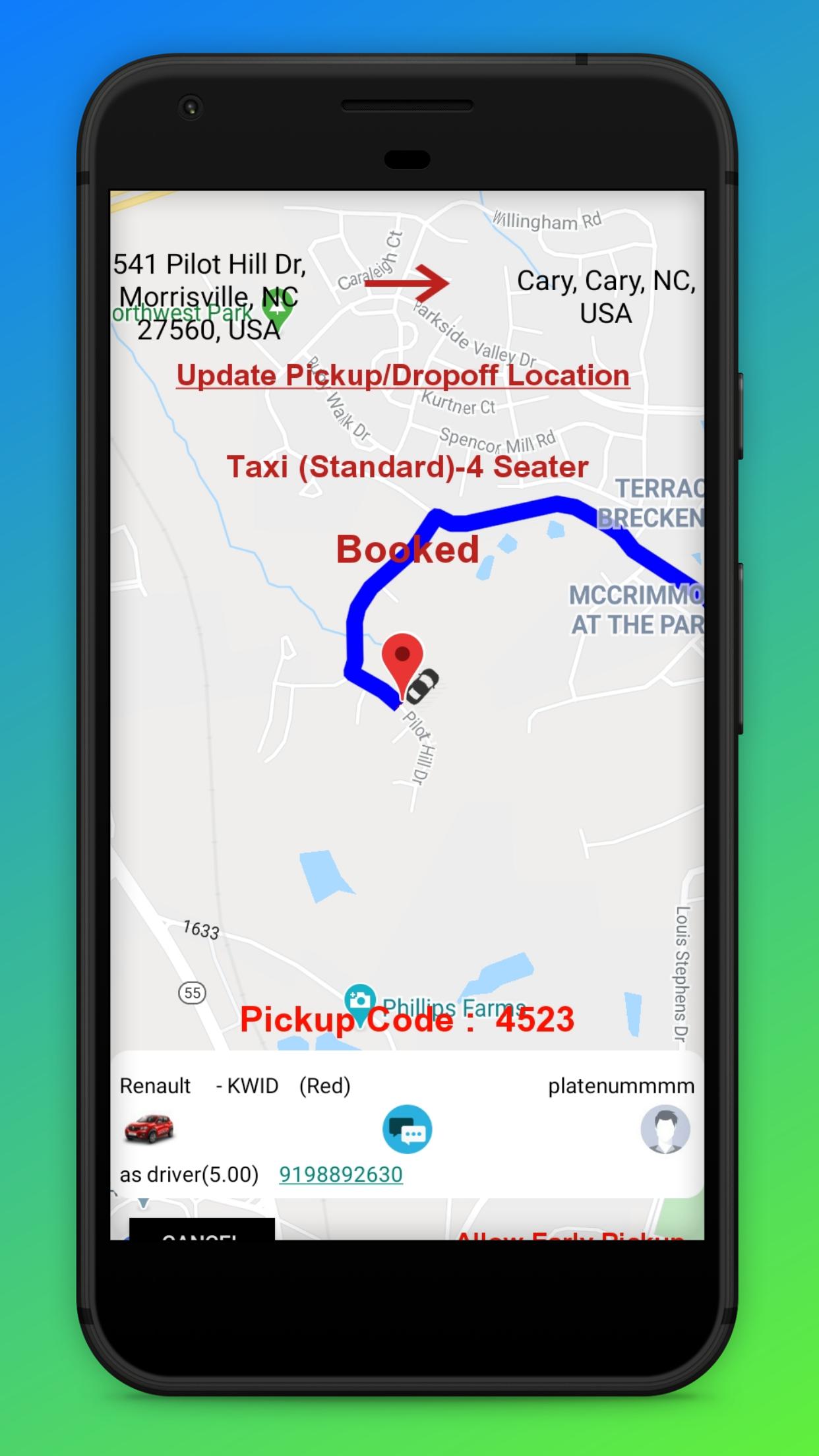 Ria Cab - Customer 1.0.64 Screenshot 3