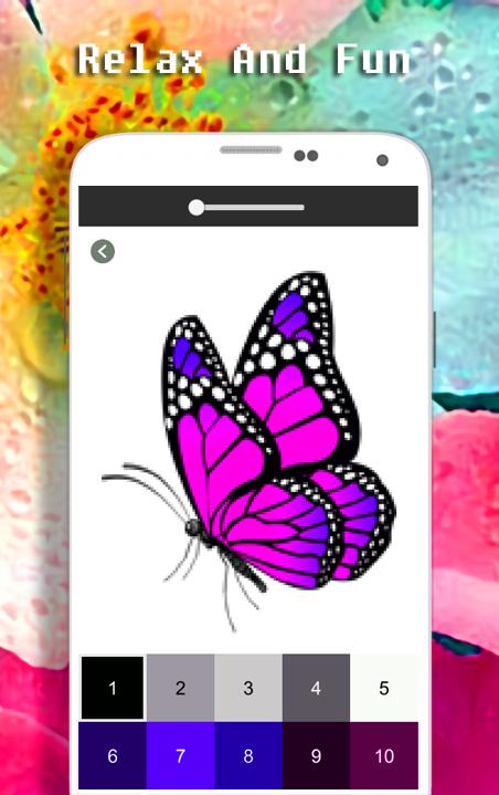 Butterfly Coloring Book - Color By Number 7.0 Screenshot 4