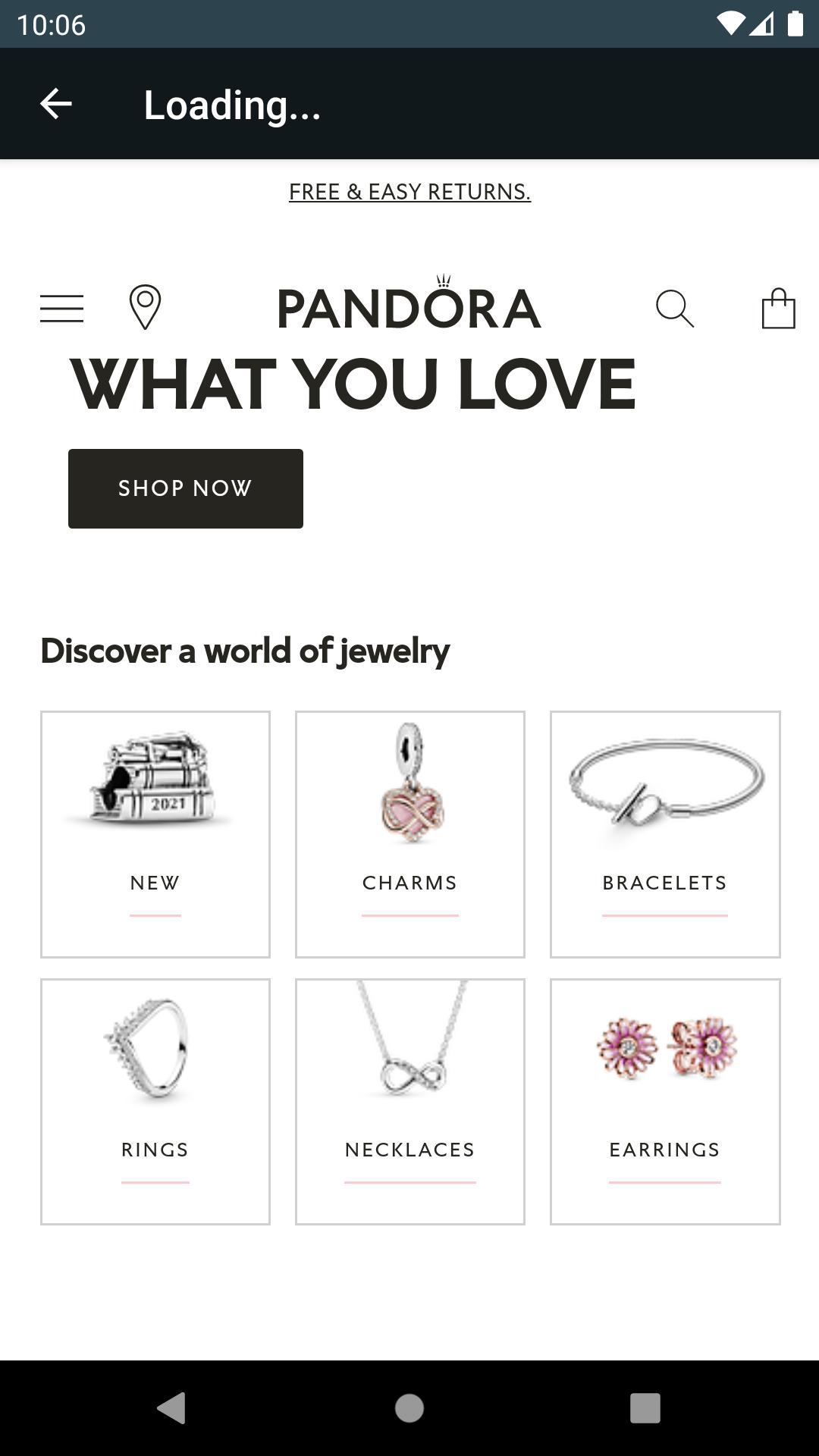 Shopping For Jewelry Pandora 1.1 Screenshot 3