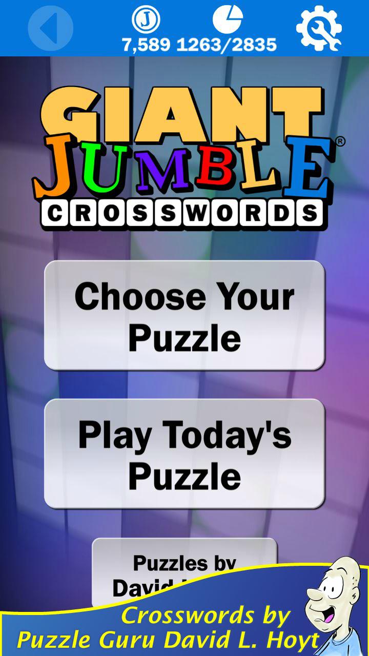Giant Jumble Crosswords 1.90 Screenshot 1
