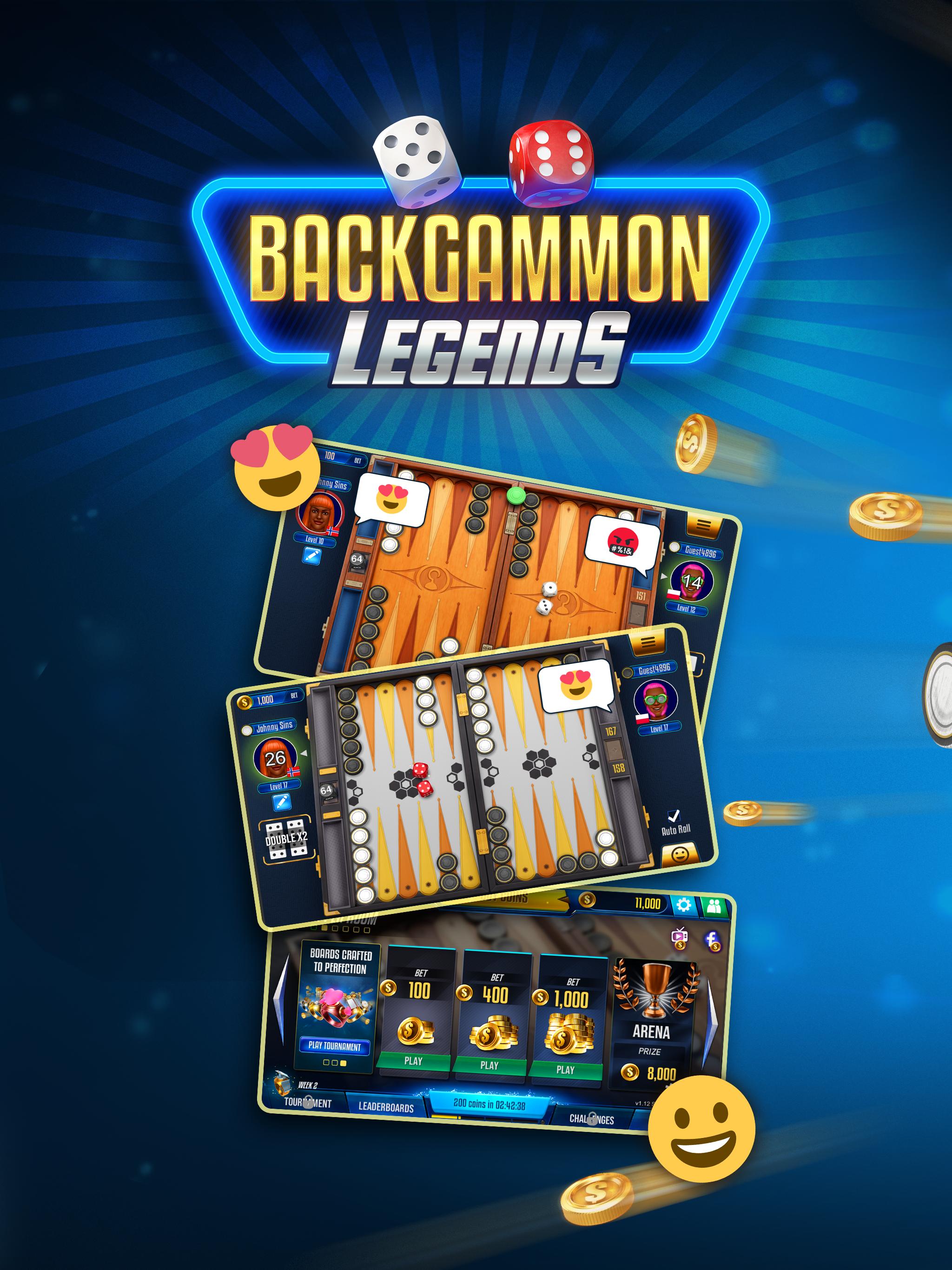 Backgammon Legends - online with chat 1.66 Screenshot 11