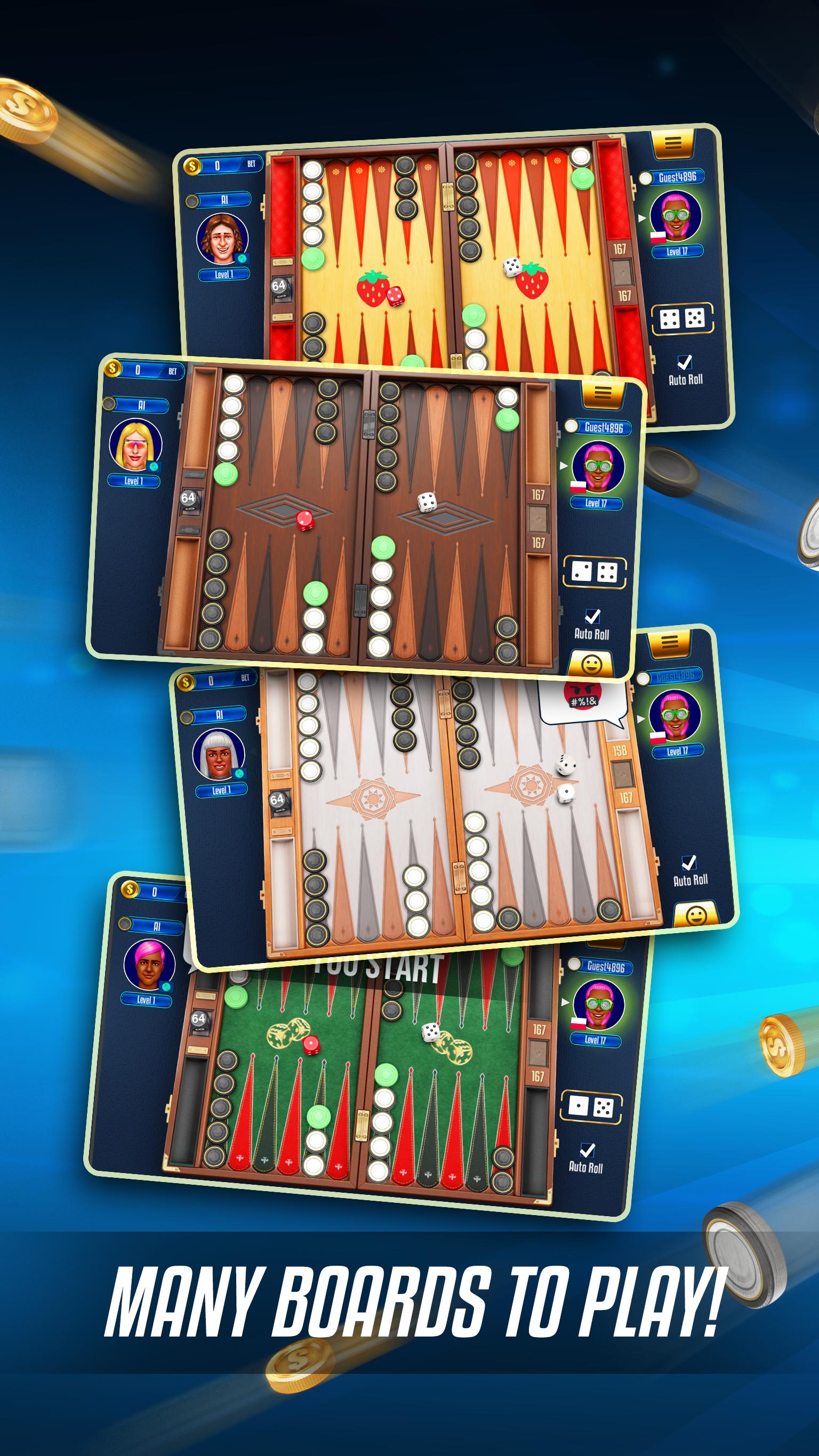 Backgammon Legends - online with chat 1.66 Screenshot 2
