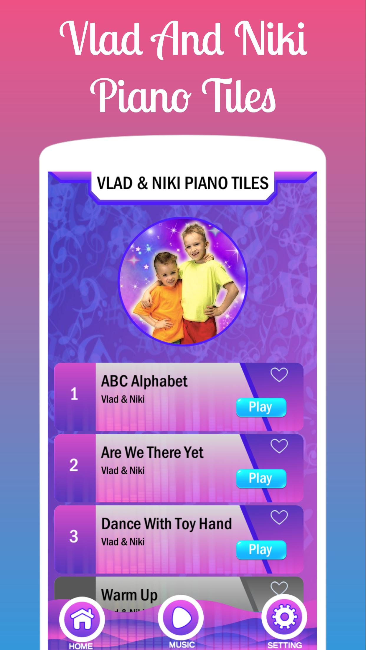 Vlad And Niki 🎹 Piano Tiles 1.0 Screenshot 1