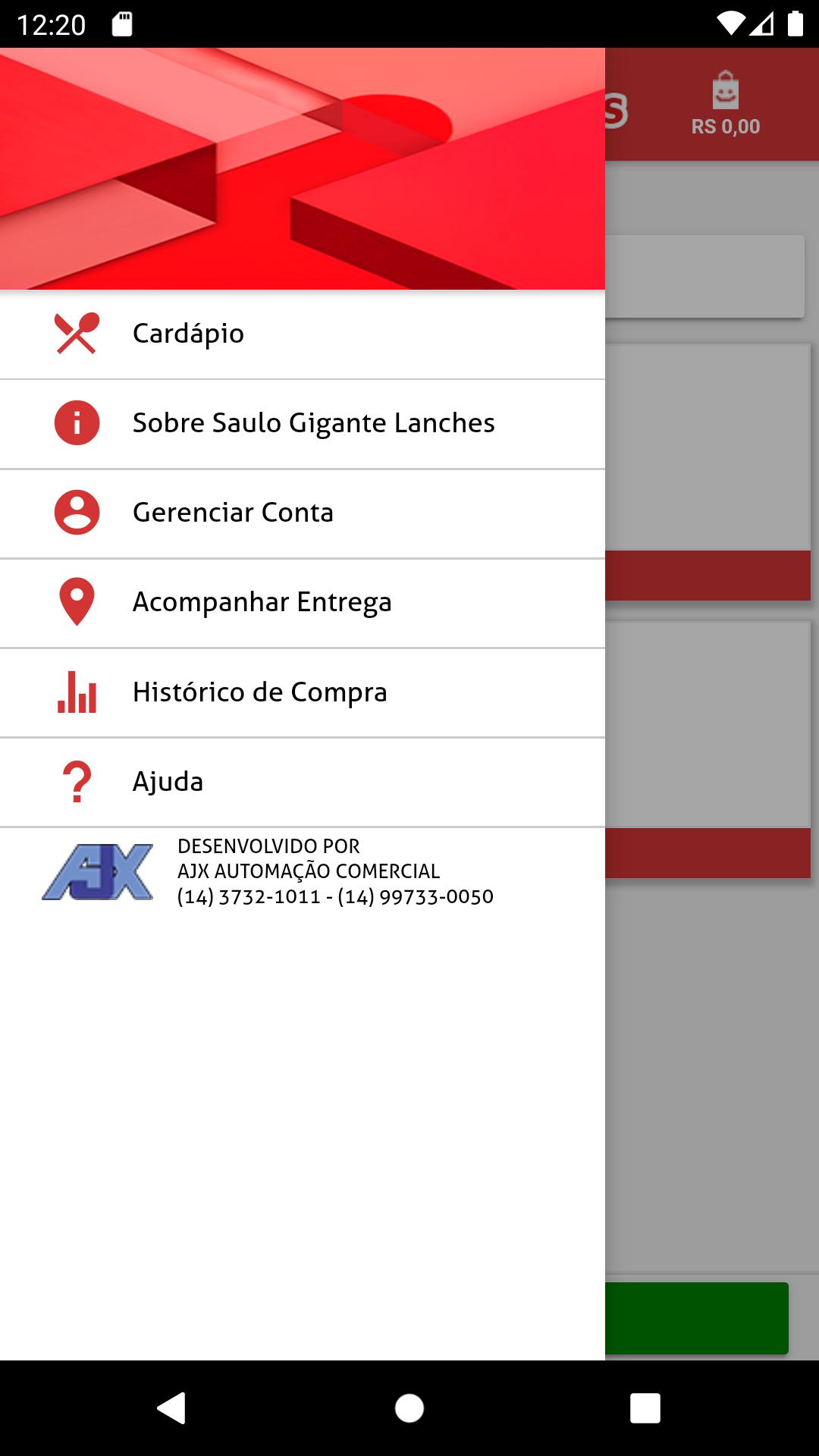 Saulo Gigante Lanches 1.0.5 Screenshot 2