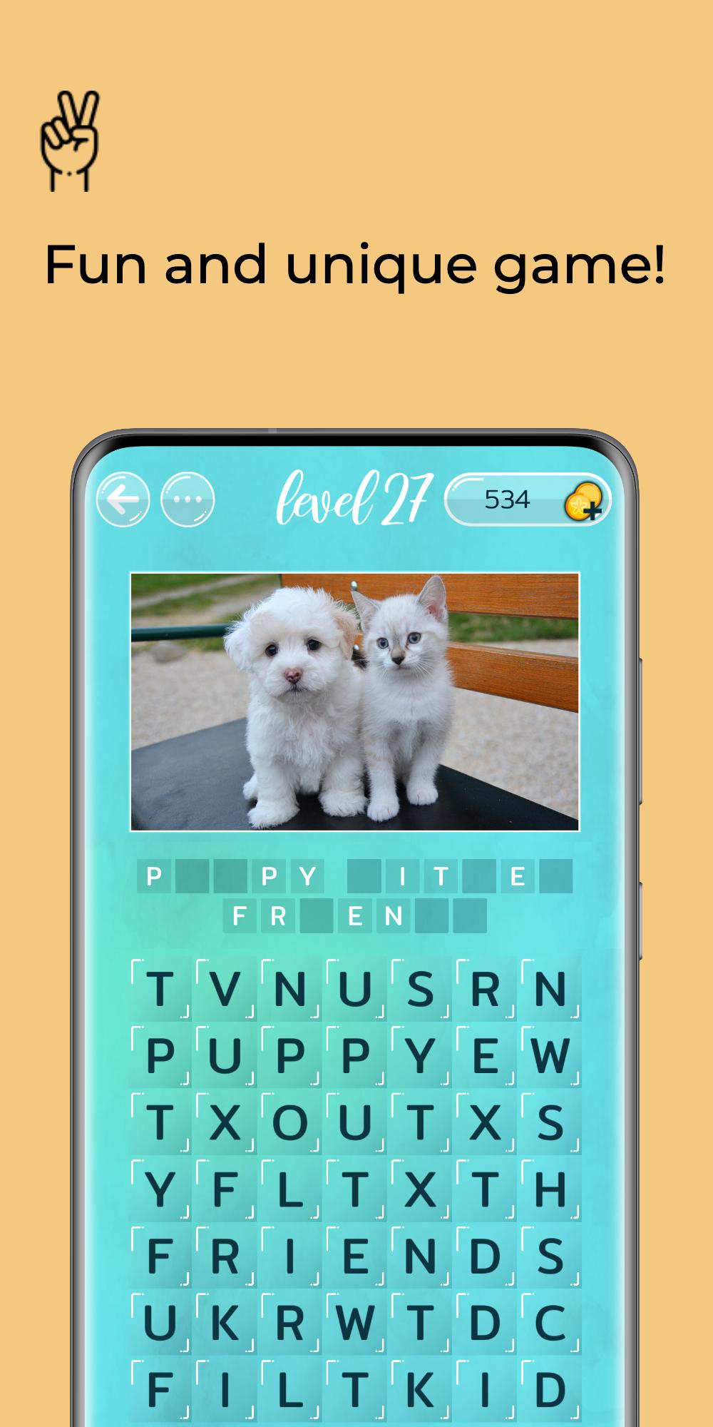 Word Search Puzzles with Pics - Free word game 0.8.4 Screenshot 1