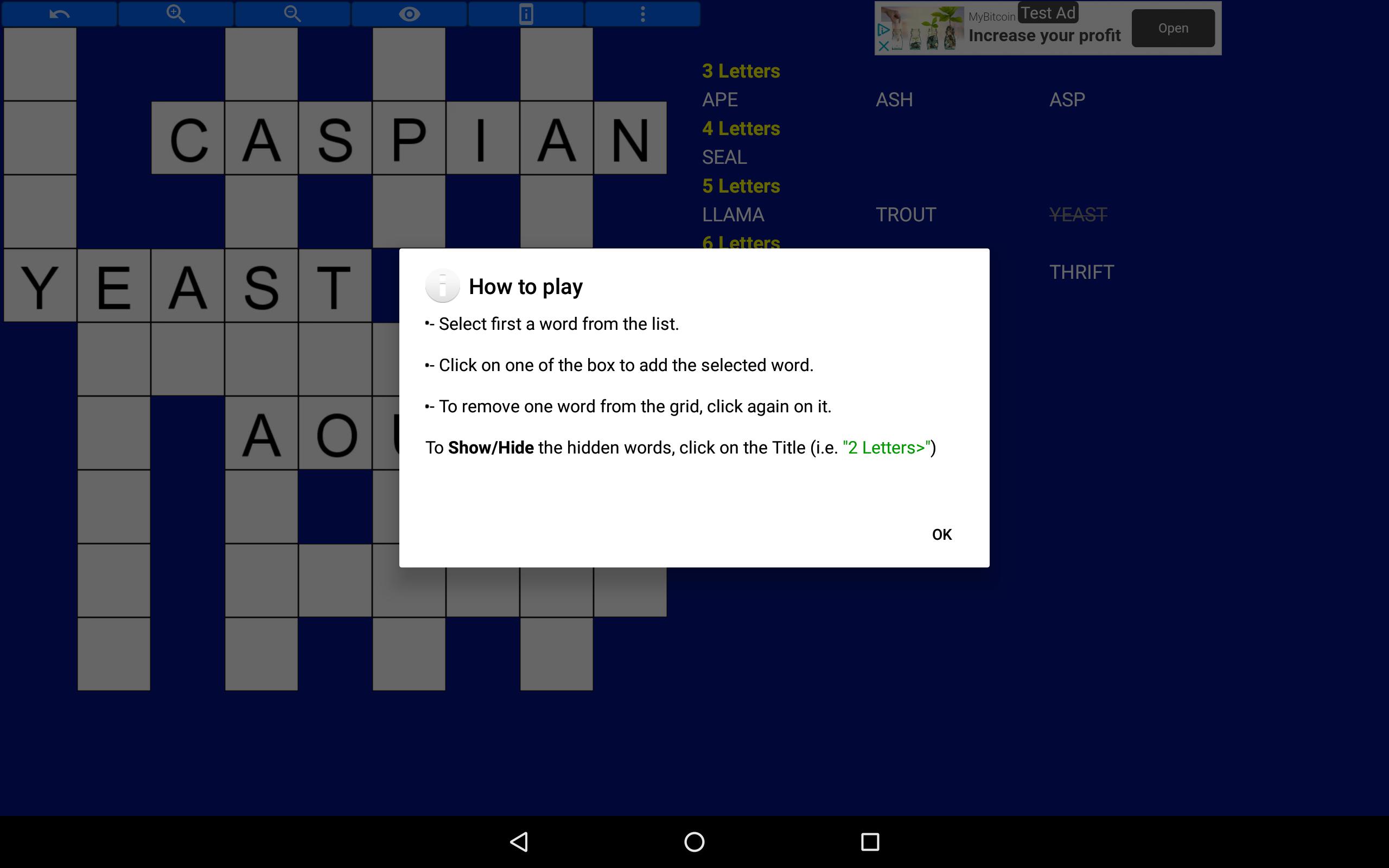 Fill it ins word puzzles - free crosswords 7.6 Screenshot 13
