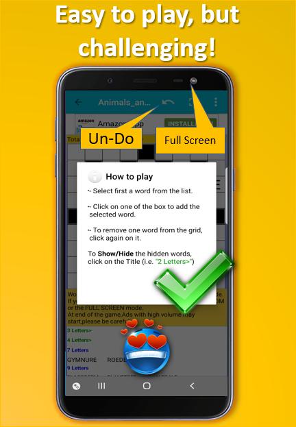 Fill it ins word puzzles - free crosswords 7.6 Screenshot 4