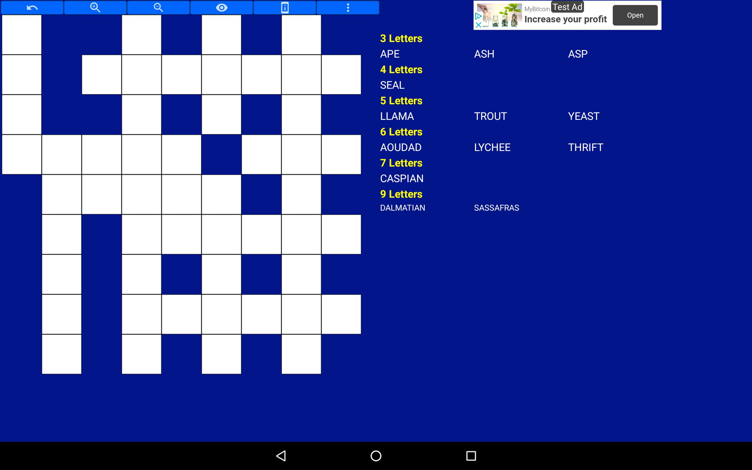 Fill it ins word puzzles - free crosswords 7.6 Screenshot 14
