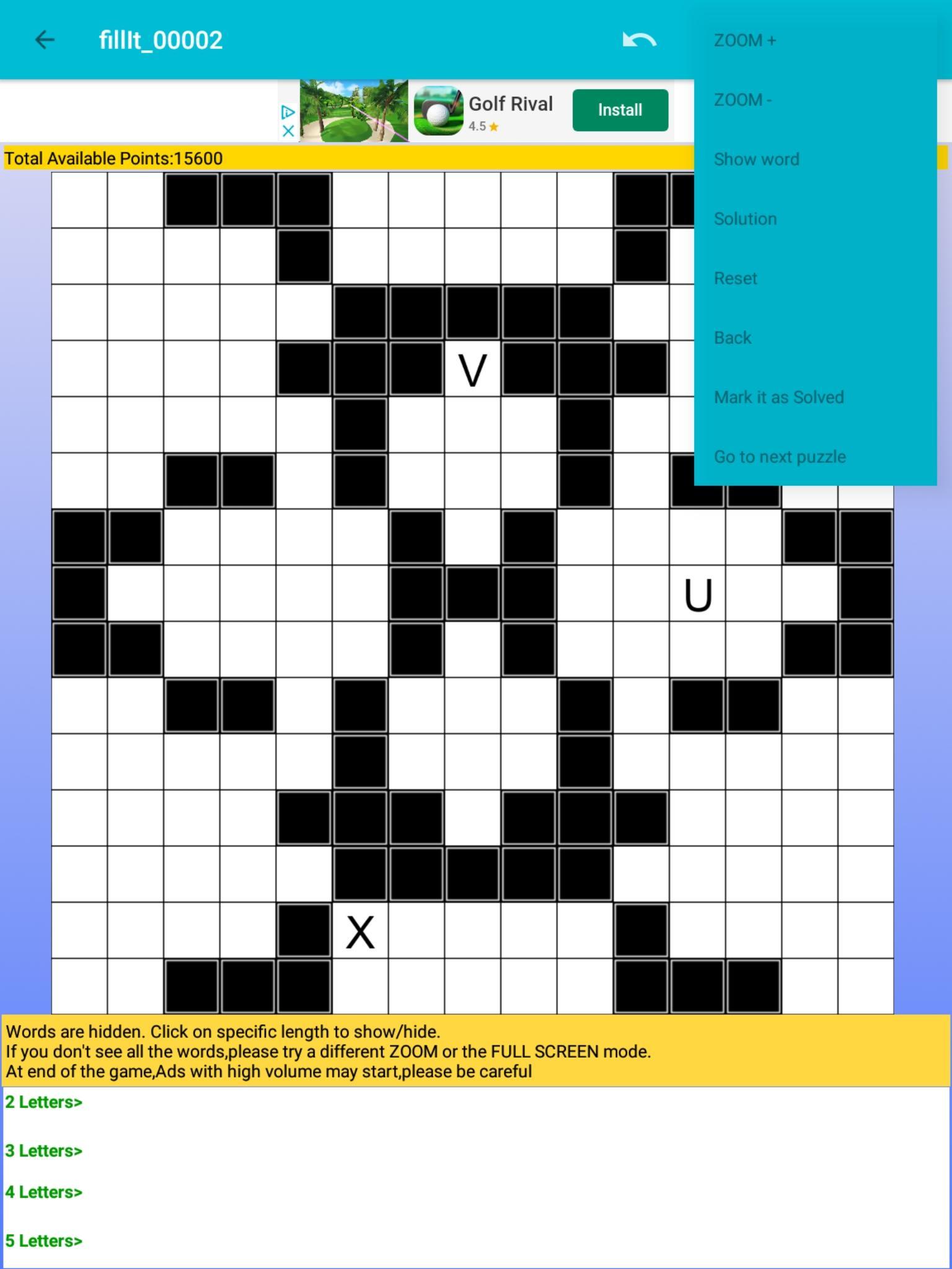 Fill it ins word puzzles - free crosswords 7.6 Screenshot 19
