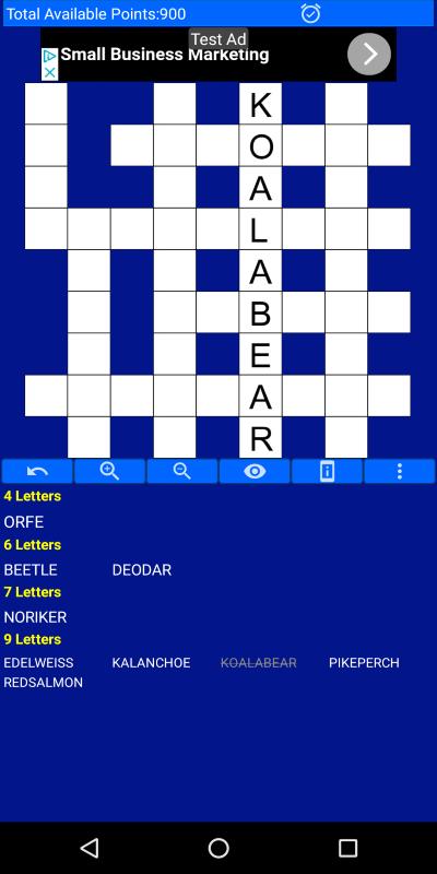 Fill it ins word puzzles - free crosswords 7.6 Screenshot 2