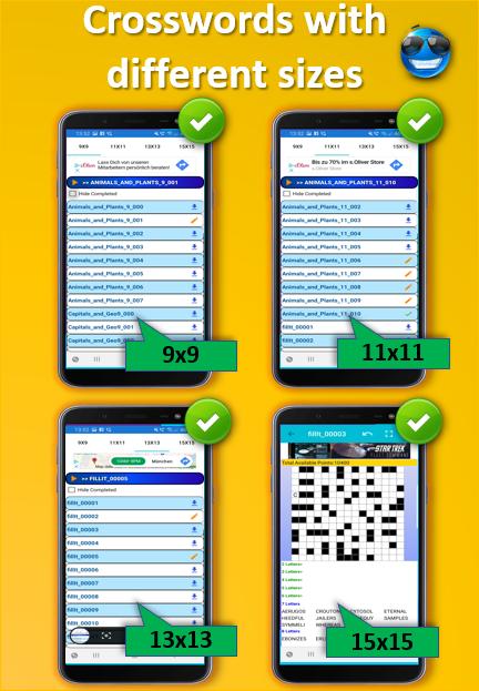 Fill it ins word puzzles - free crosswords 7.6 Screenshot 6