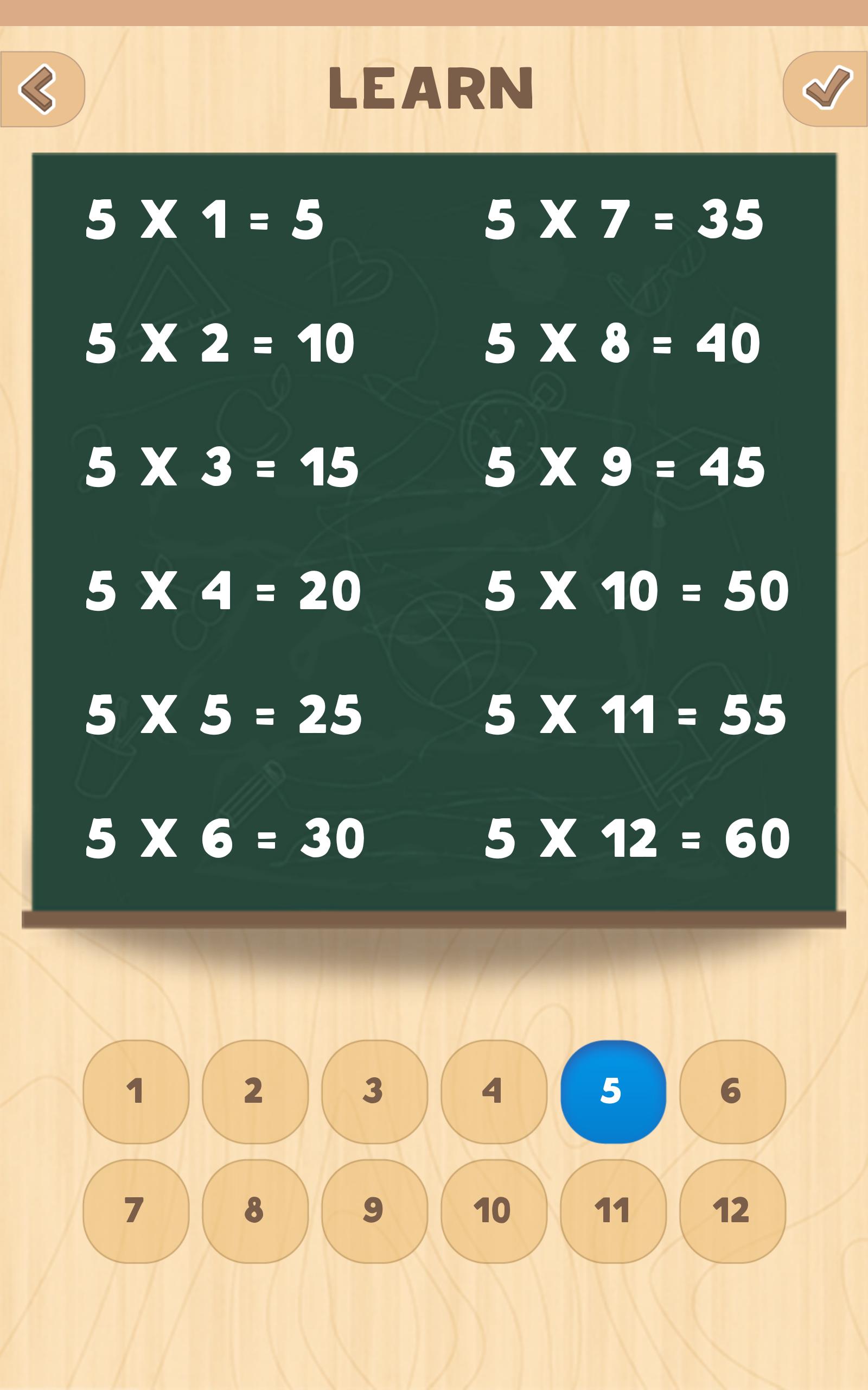 Multiplication table. Learn and Play! 1.2 Screenshot 13