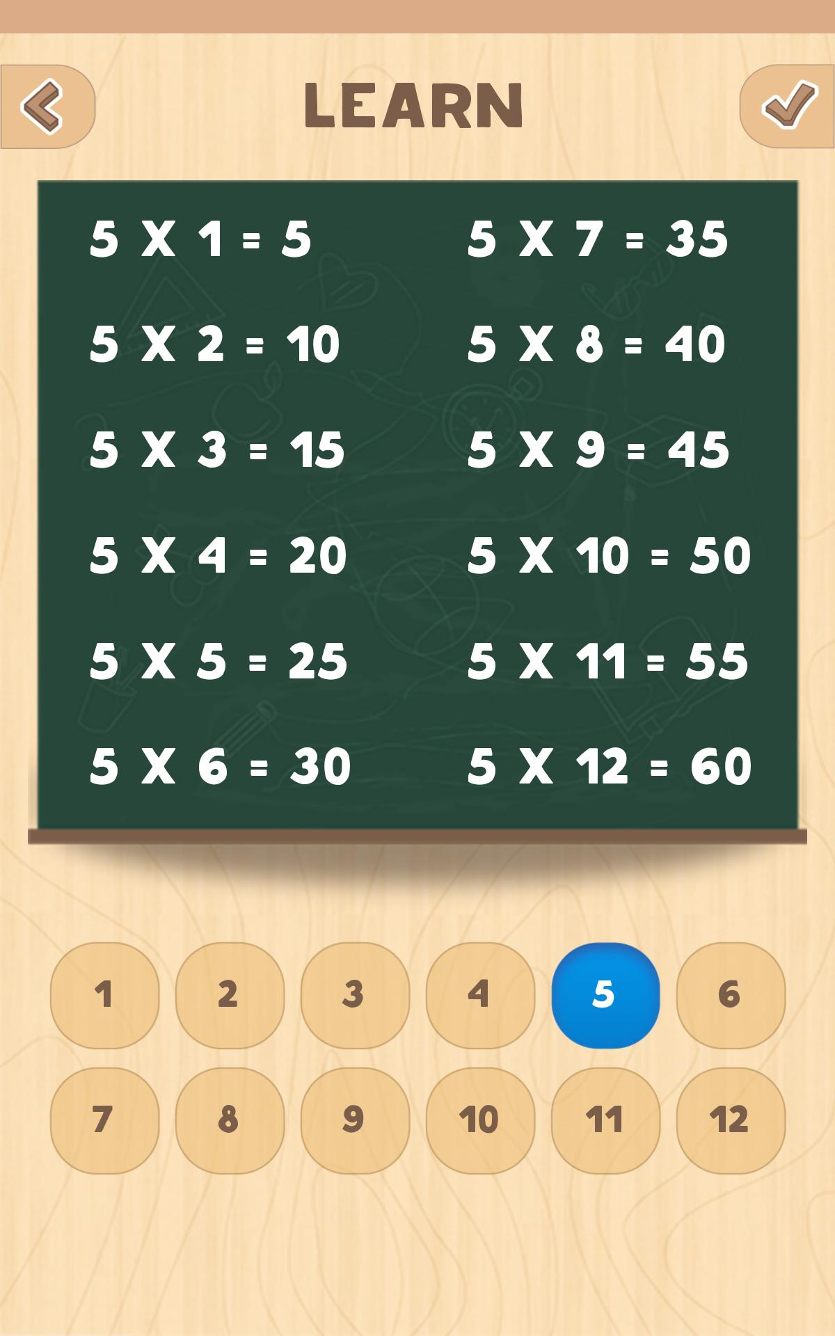 Multiplication table. Learn and Play! 1.2 Screenshot 21