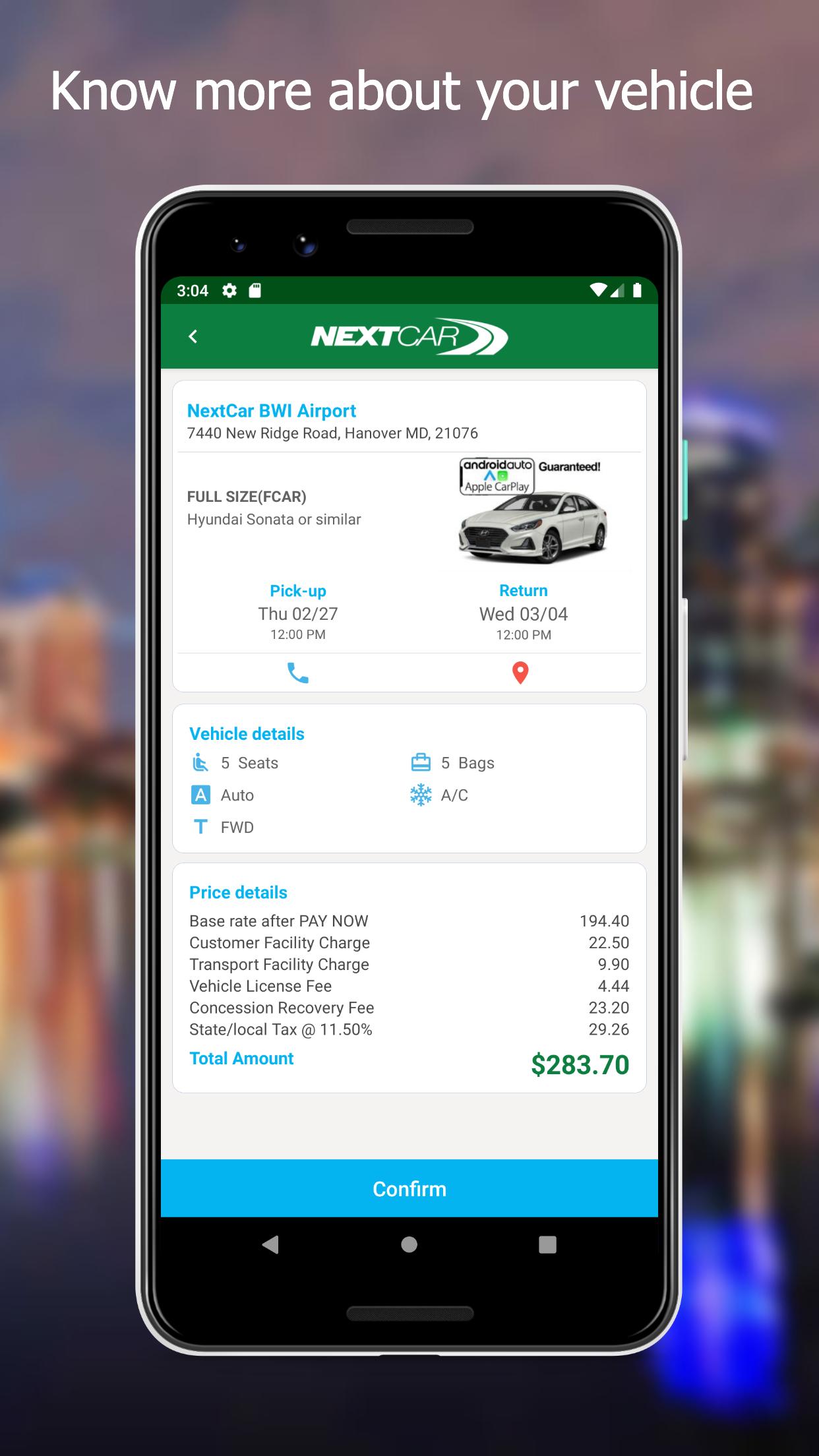 NextCar Car Rental 2.2.3 Screenshot 3