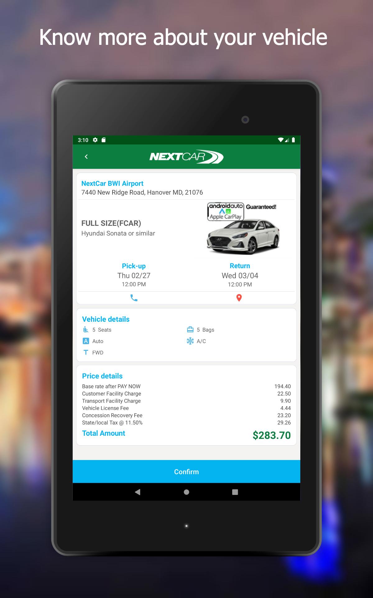NextCar Car Rental 2.2.3 Screenshot 7