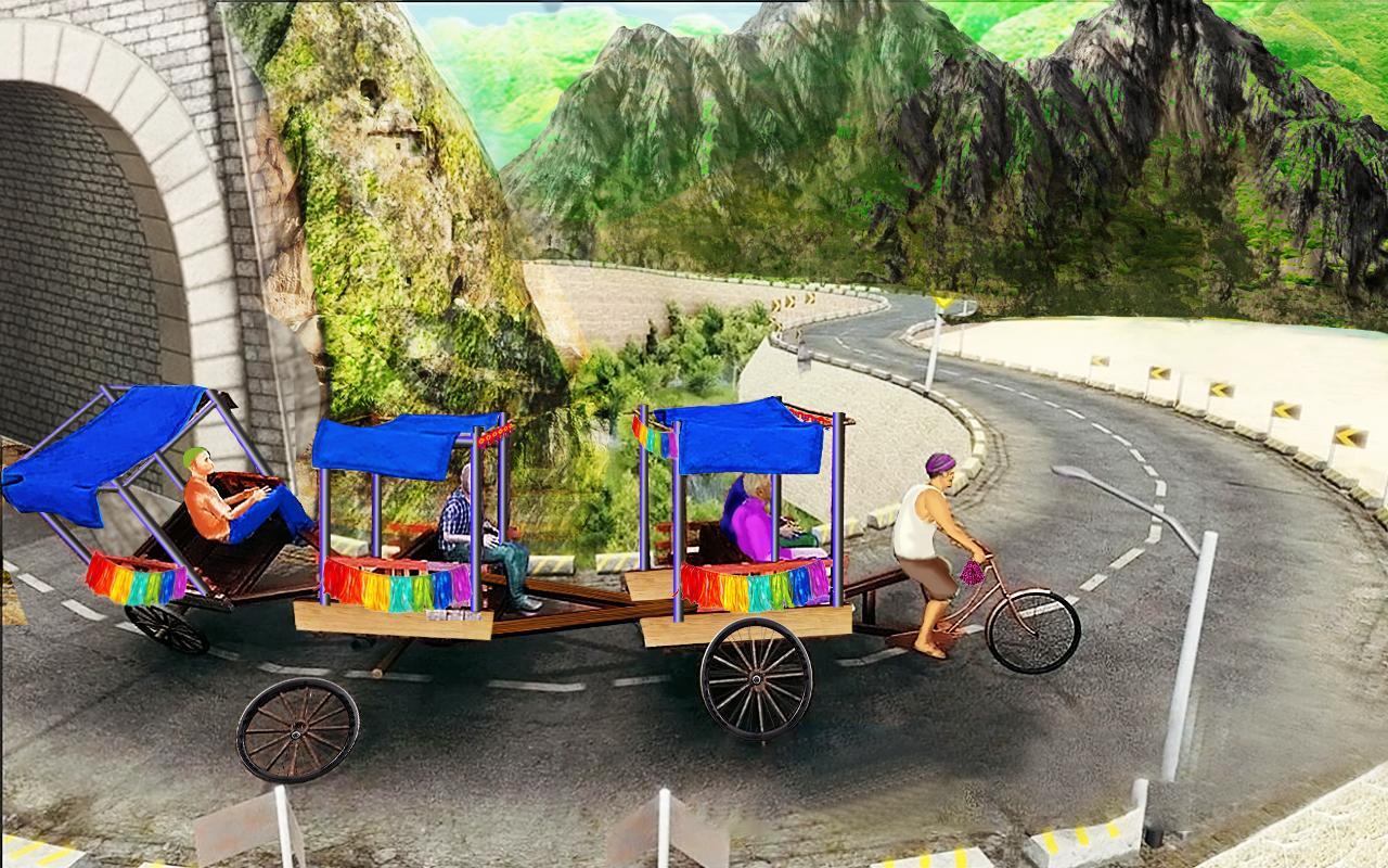Bicycle Rickshaw Simulator 2019 : Taxi Game 4.0 Screenshot 1