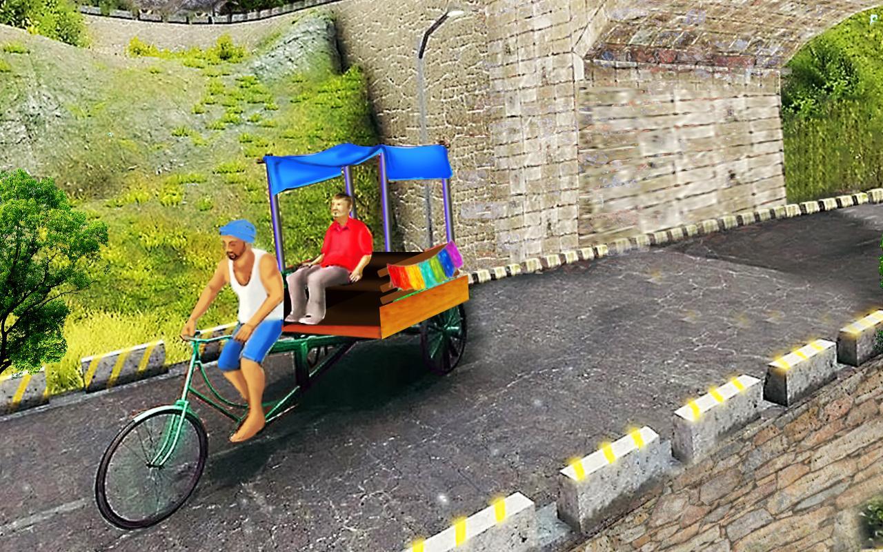 Bicycle Rickshaw Simulator 2019 : Taxi Game 4.0 Screenshot 12