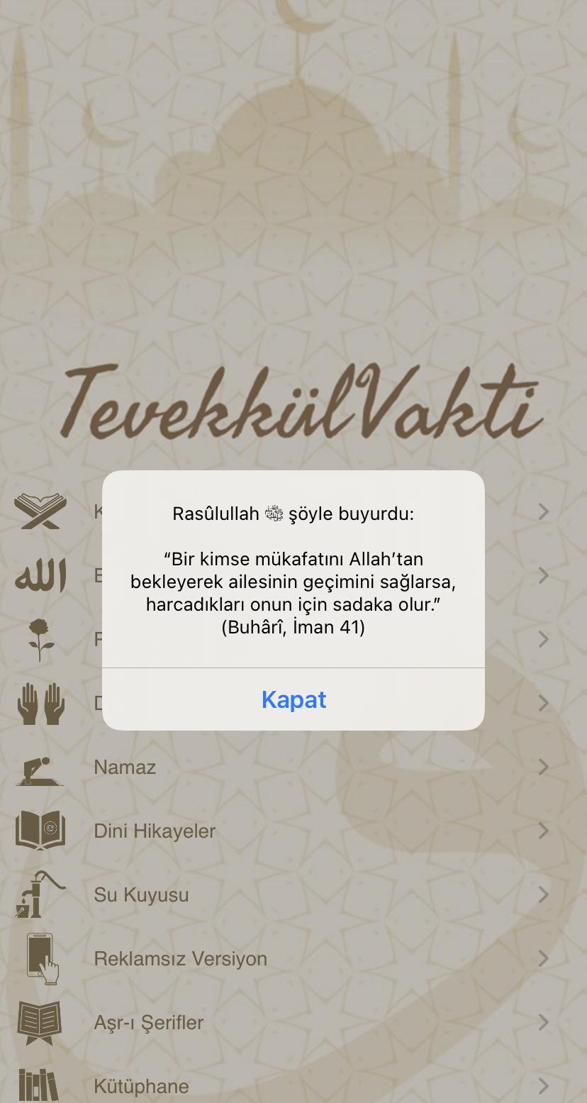 Tevekkülvakti 3.18.1.46 Screenshot 3
