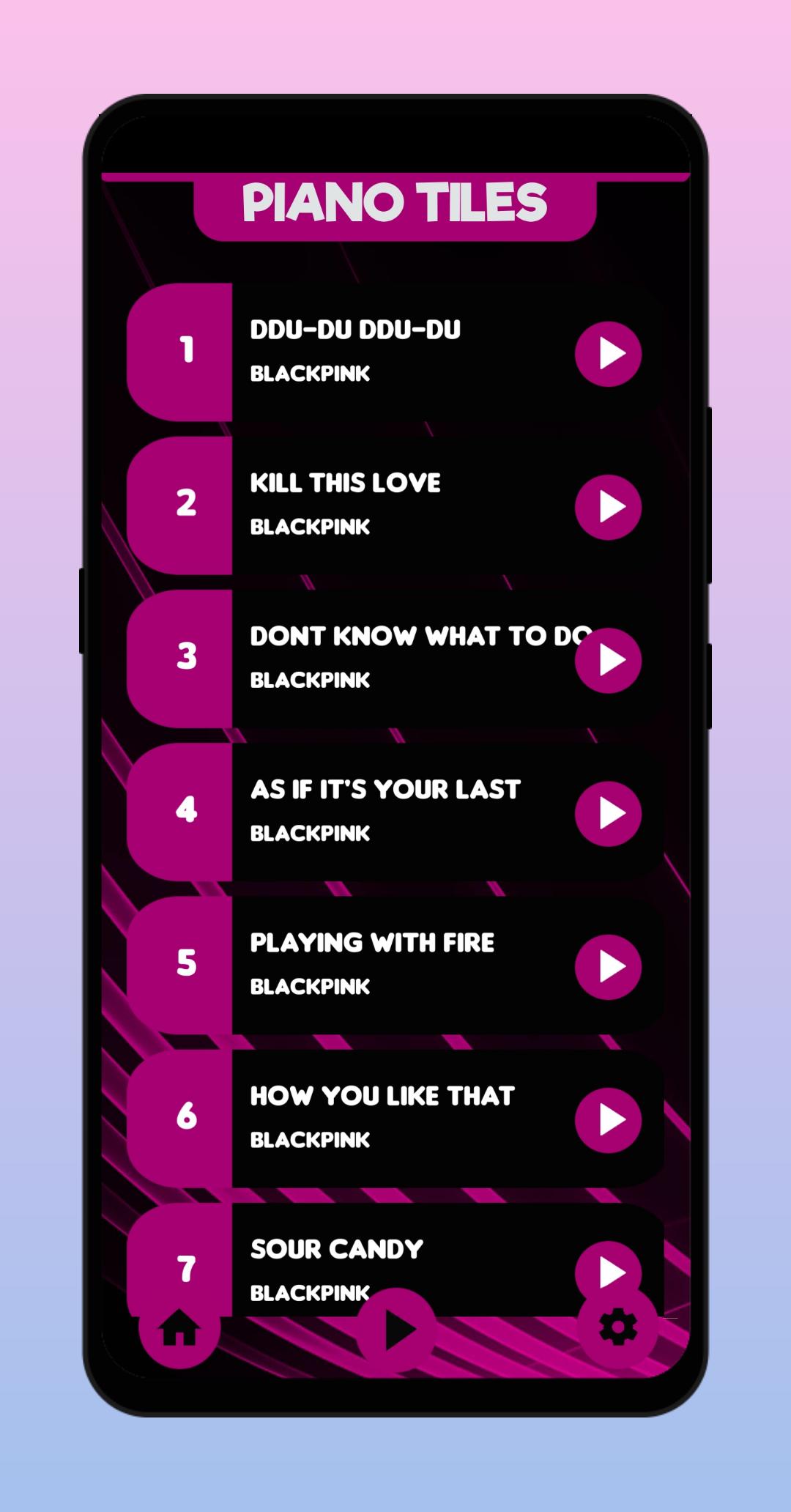 BLACKPINK: How You Like That Piano Tiles 1.9 Screenshot 1