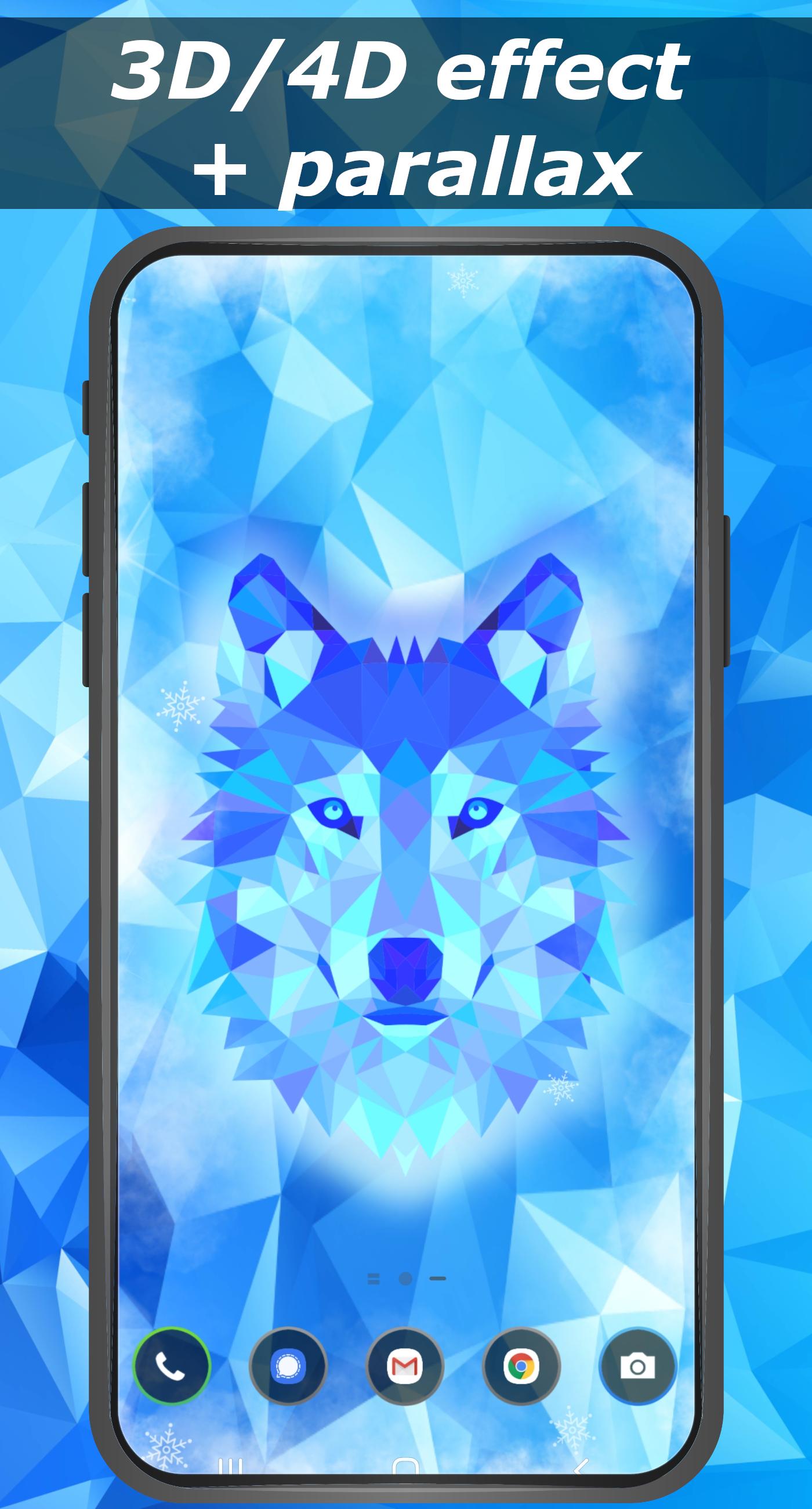 Ice wolf wallpaper 3D - parallax 4D backgrounds 1.0 Screenshot 2