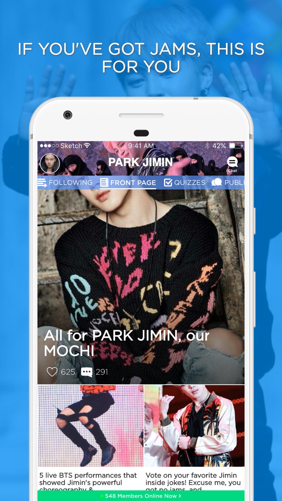 Jimin Amino for BTS Park Jimin 3.4.33514 Screenshot 1