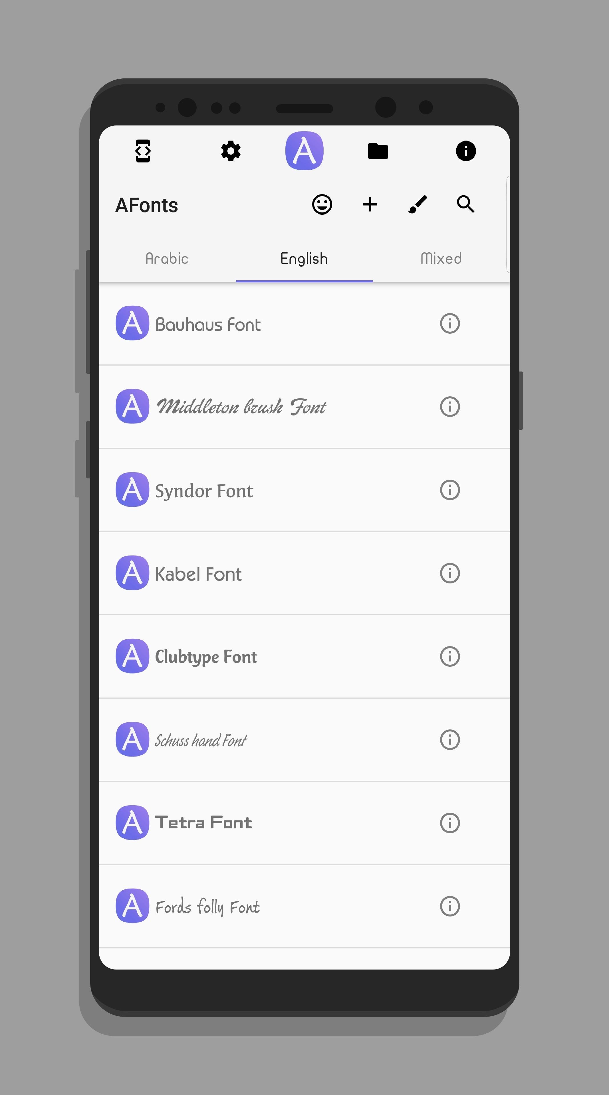 Fonts for Samsung (AFonts) 4.5 Screenshot 1