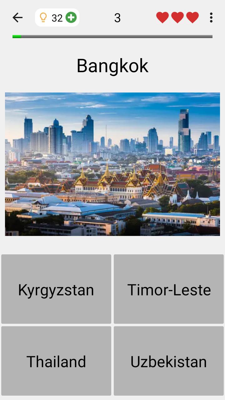 Capitals of All Countries in the World: City Quiz 3.0.1 Screenshot 1