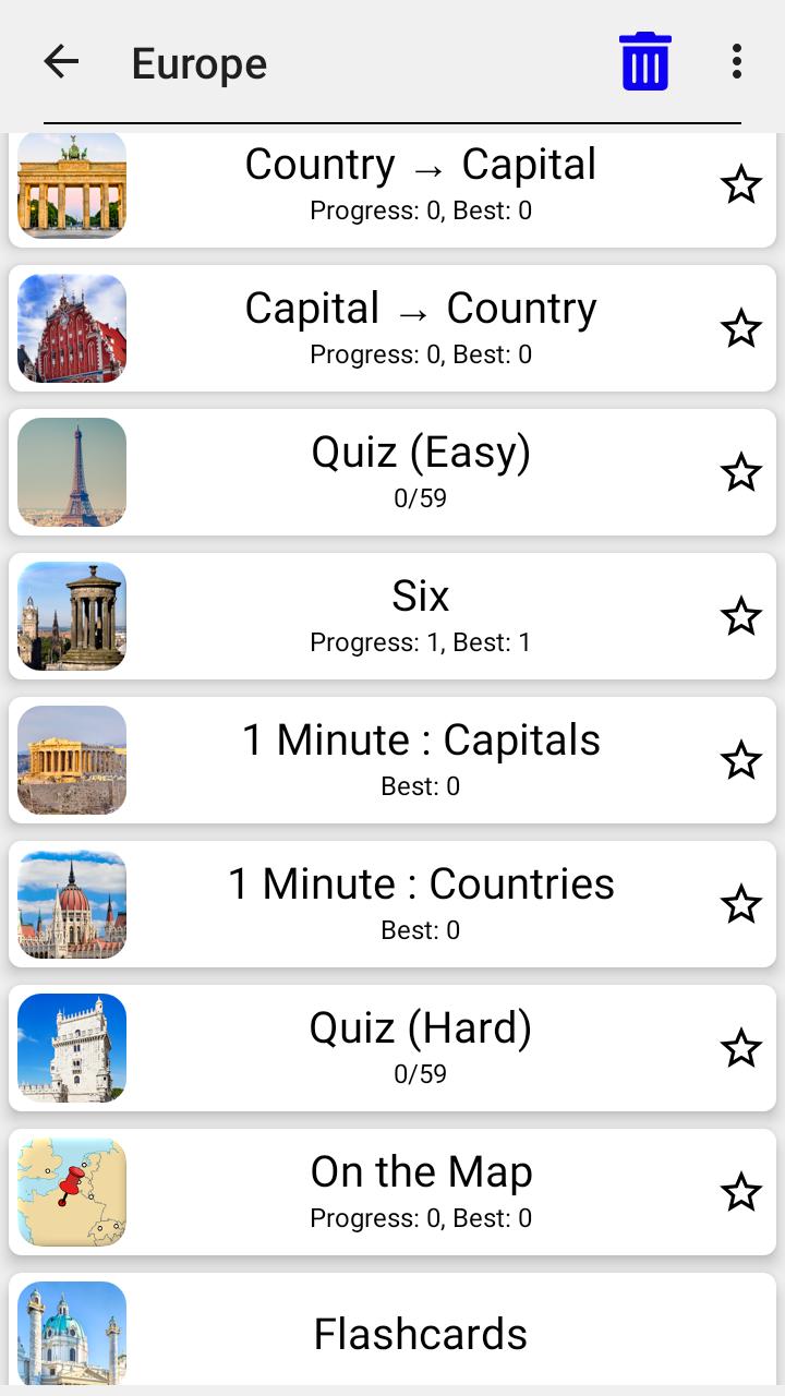 Capitals of All Countries in the World: City Quiz 3.0.1 Screenshot 10