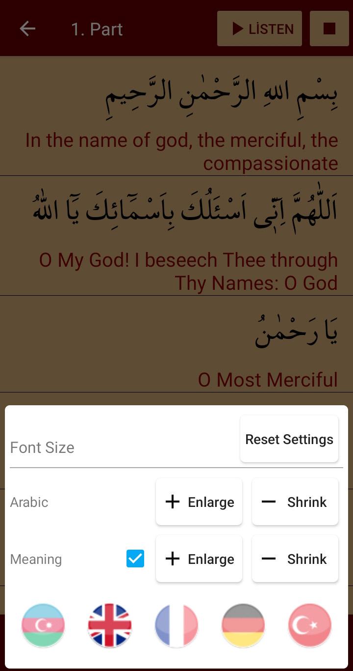 Jawshan amp; Meaning (Muslim Pray) 2.1.7 Screenshot 6