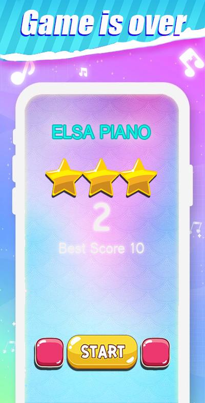 Piano Tiles Elsa Game - Let It Go 2.1 Screenshot 4