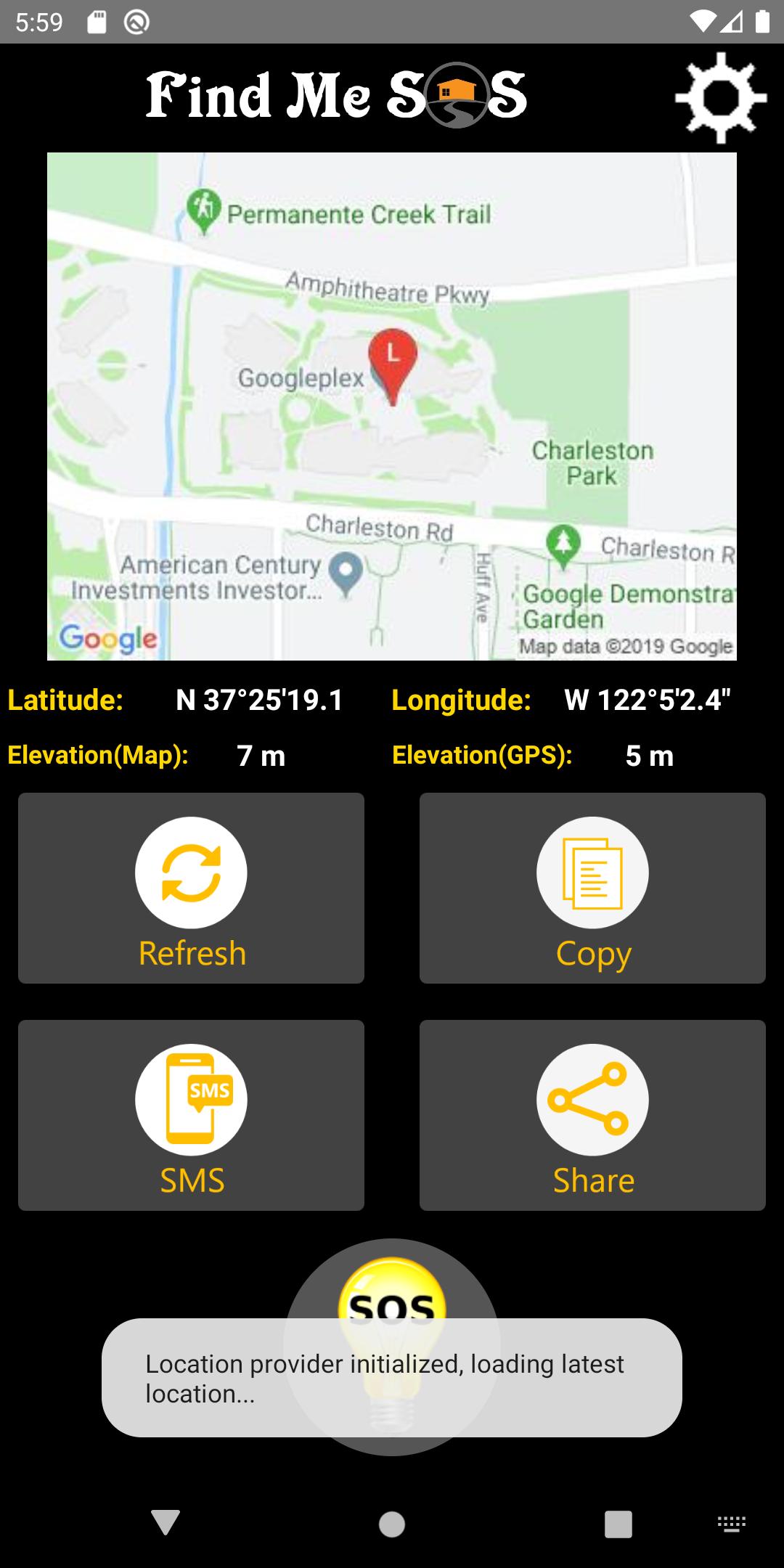 Find Me SOS - Share My GPS Location With A Click Grasshopper Screenshot 1