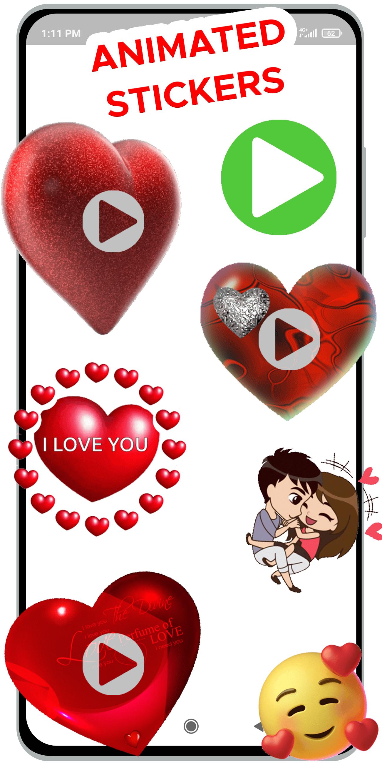 Animated Love Stickers for WAStickerApps 1.0 Screenshot 1