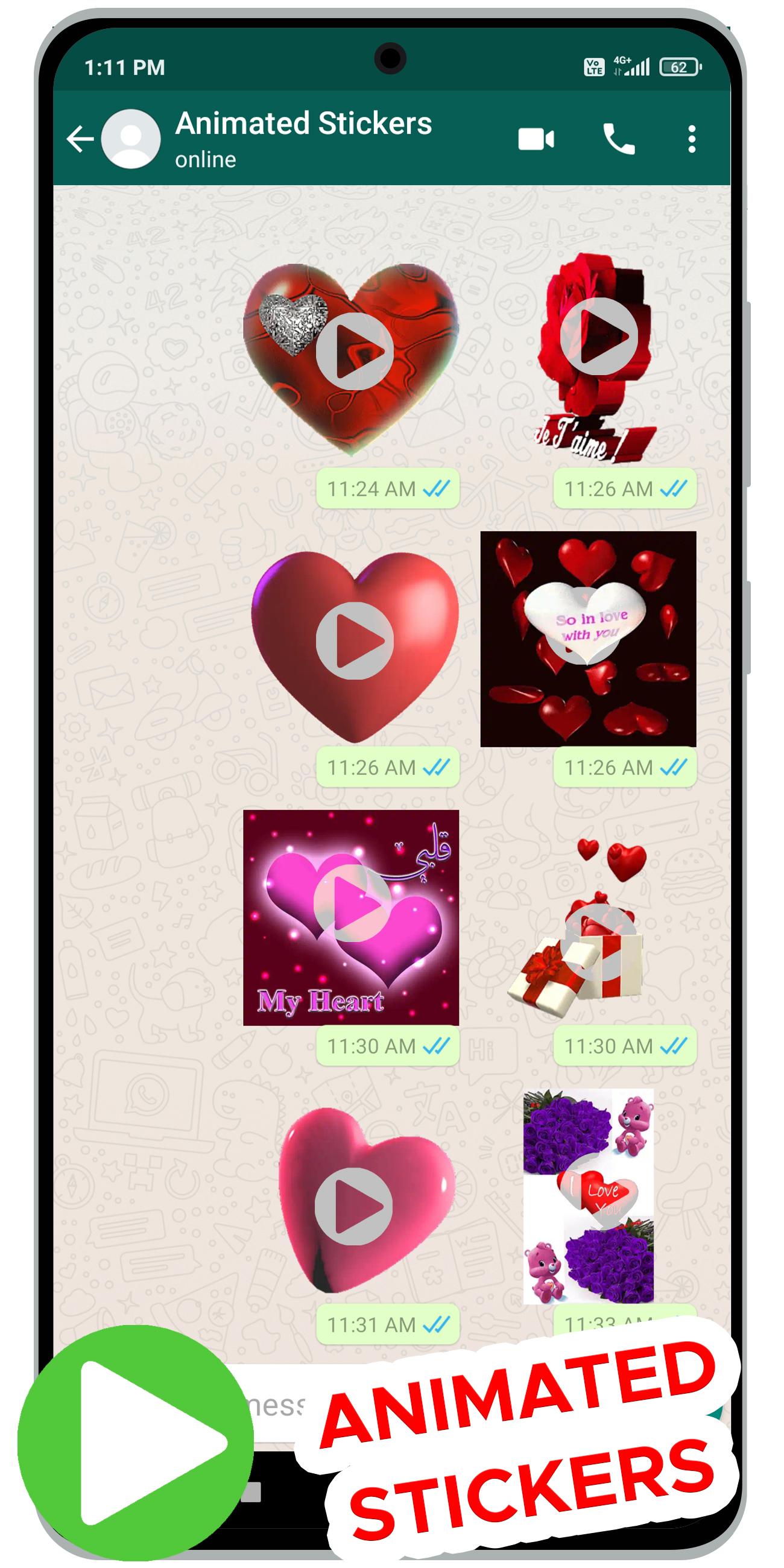 Animated Love Stickers for WAStickerApps 1.0 Screenshot 10
